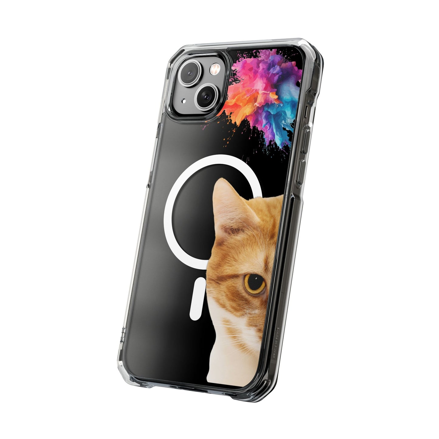 Magnetic Clear Impact Cases- Cat Lurking