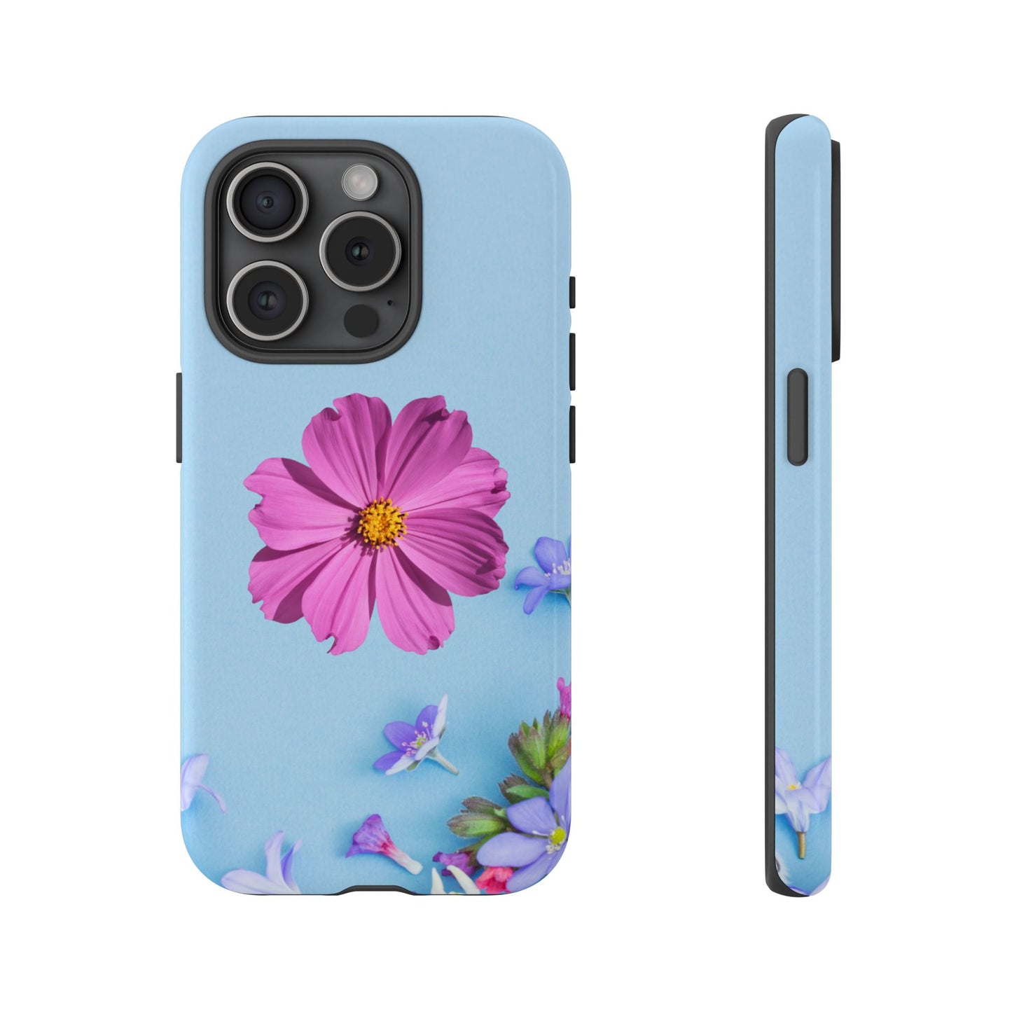 Tough Phone Case - Durable Protection with Vibrant Flower Design
