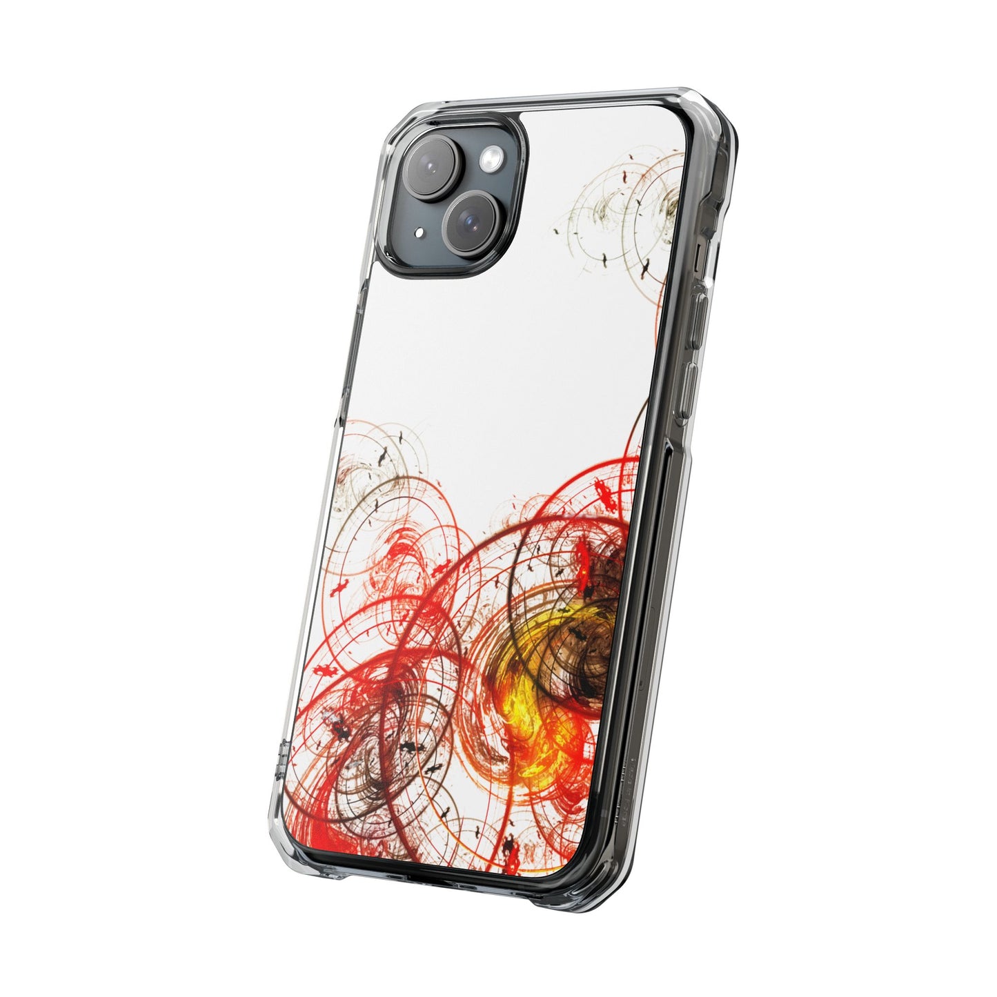 Magnetic Clear Impact Case - Abstract Design for iPhone