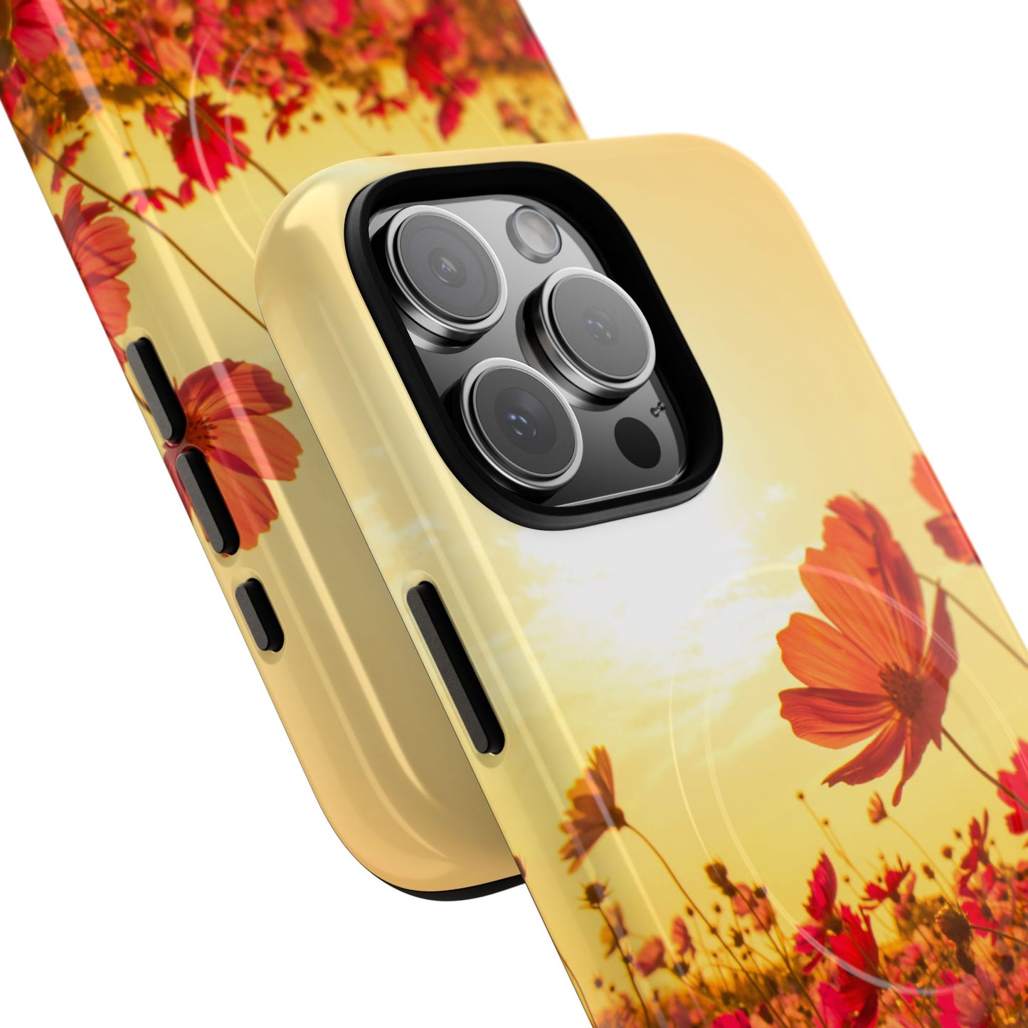 Tough Magnetic Phone Case – Vibrant Floral and Stylish Protection for Nature Lovers