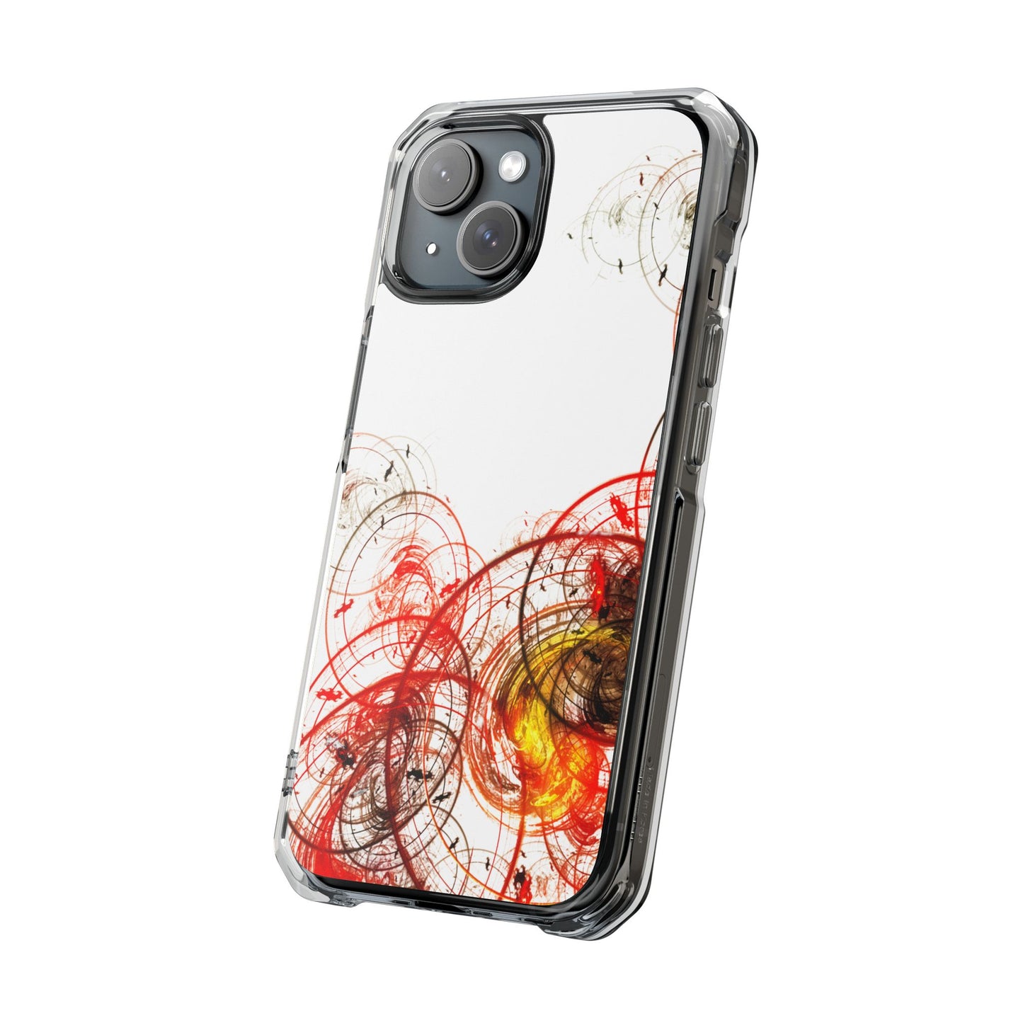 Magnetic Clear Impact Case - Abstract Design for iPhone