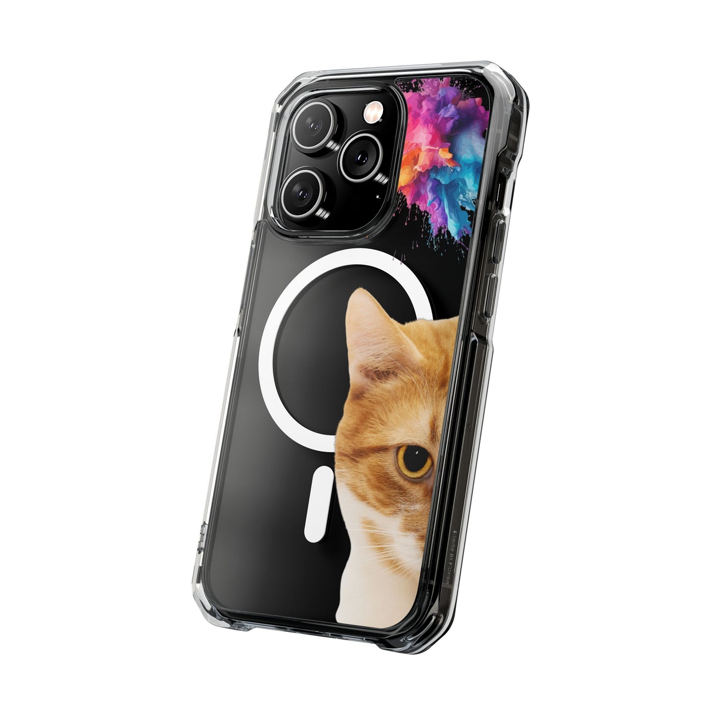 Magnetic Clear Impact Cases- Cat Lurking