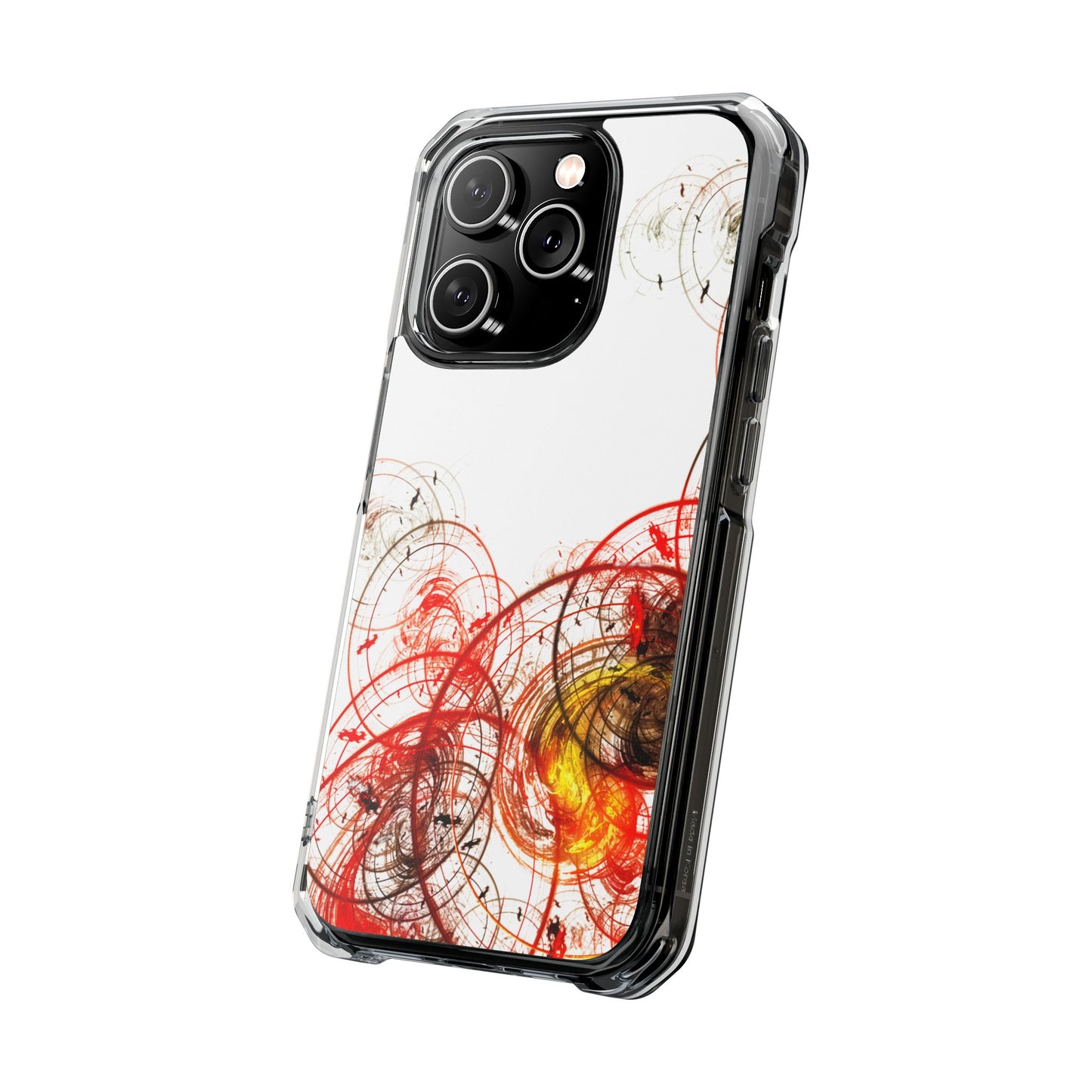 Magnetic Clear Impact Case - Abstract Design for iPhone