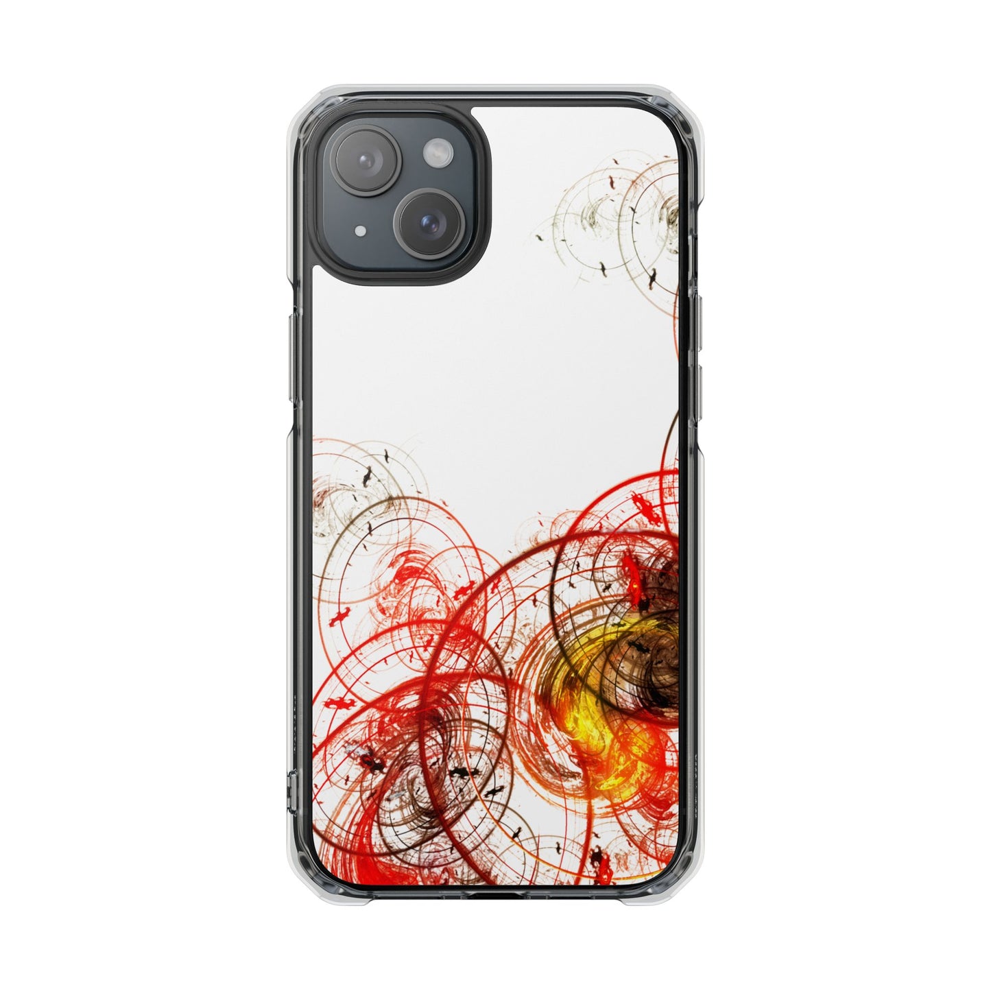 Magnetic Clear Impact Case - Abstract Design for iPhone