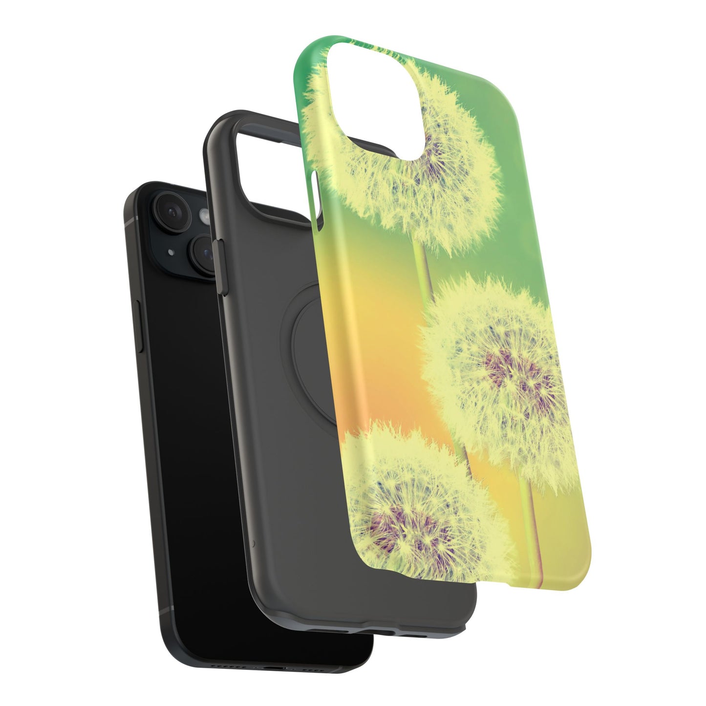 Impact-Resistant Phone Case - Whimsical Dandelion