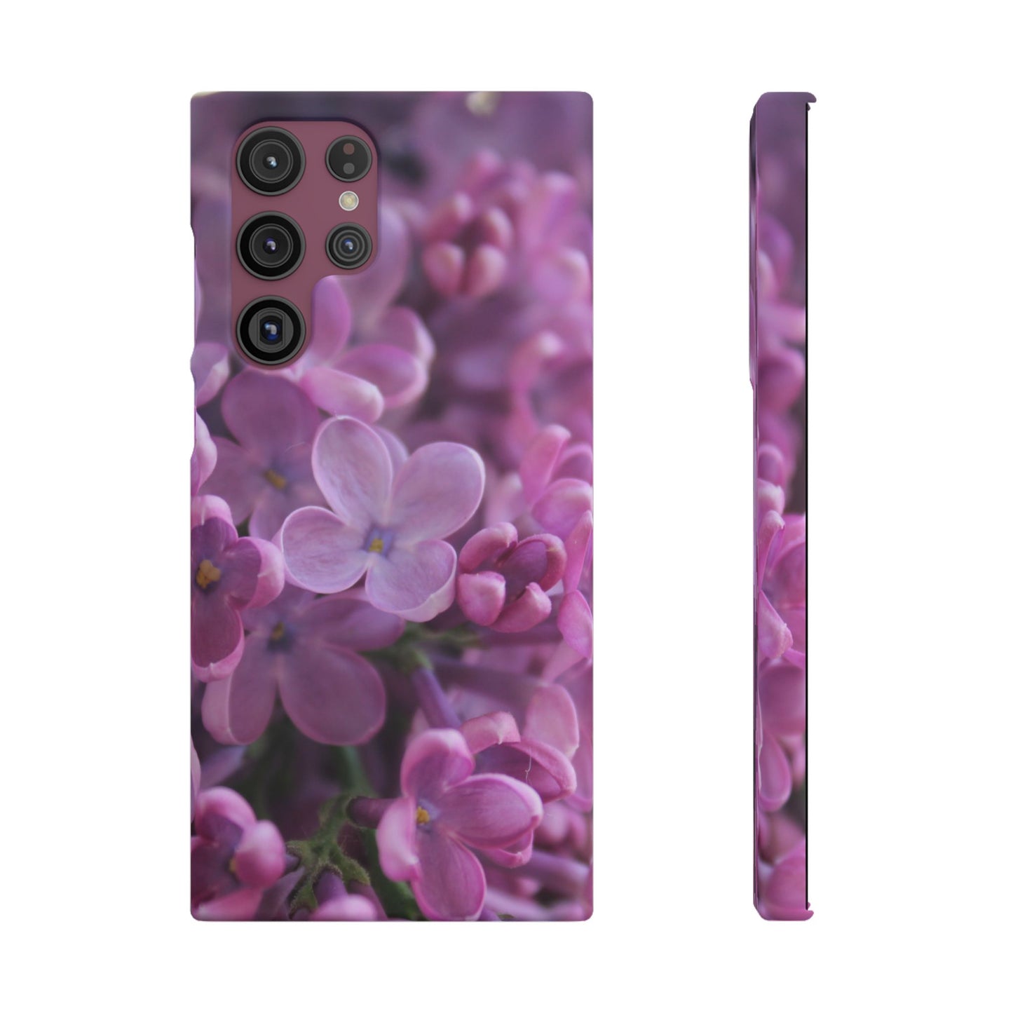 Snap Cases – Vibrant Purple Blossom Design for a Personalized Touch