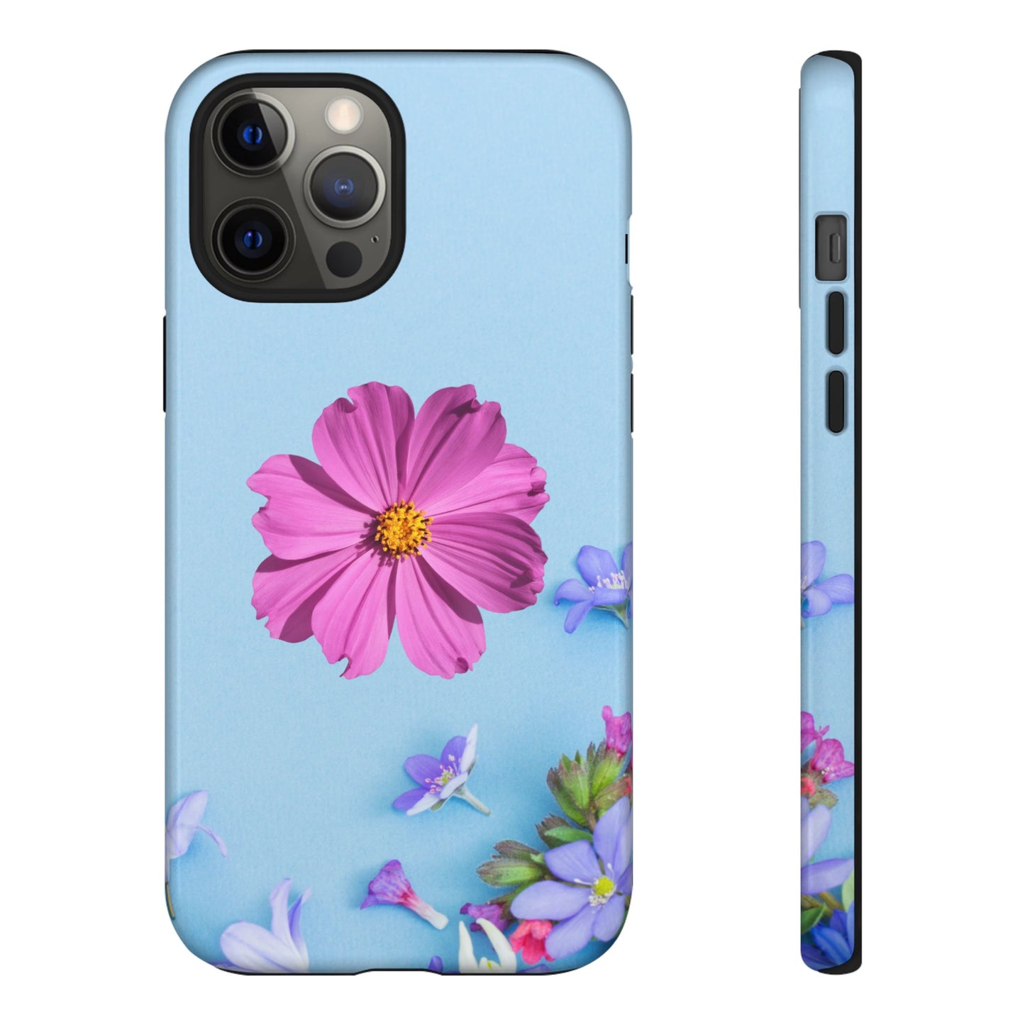 Tough Phone Case - Durable Protection with Vibrant Flower Design