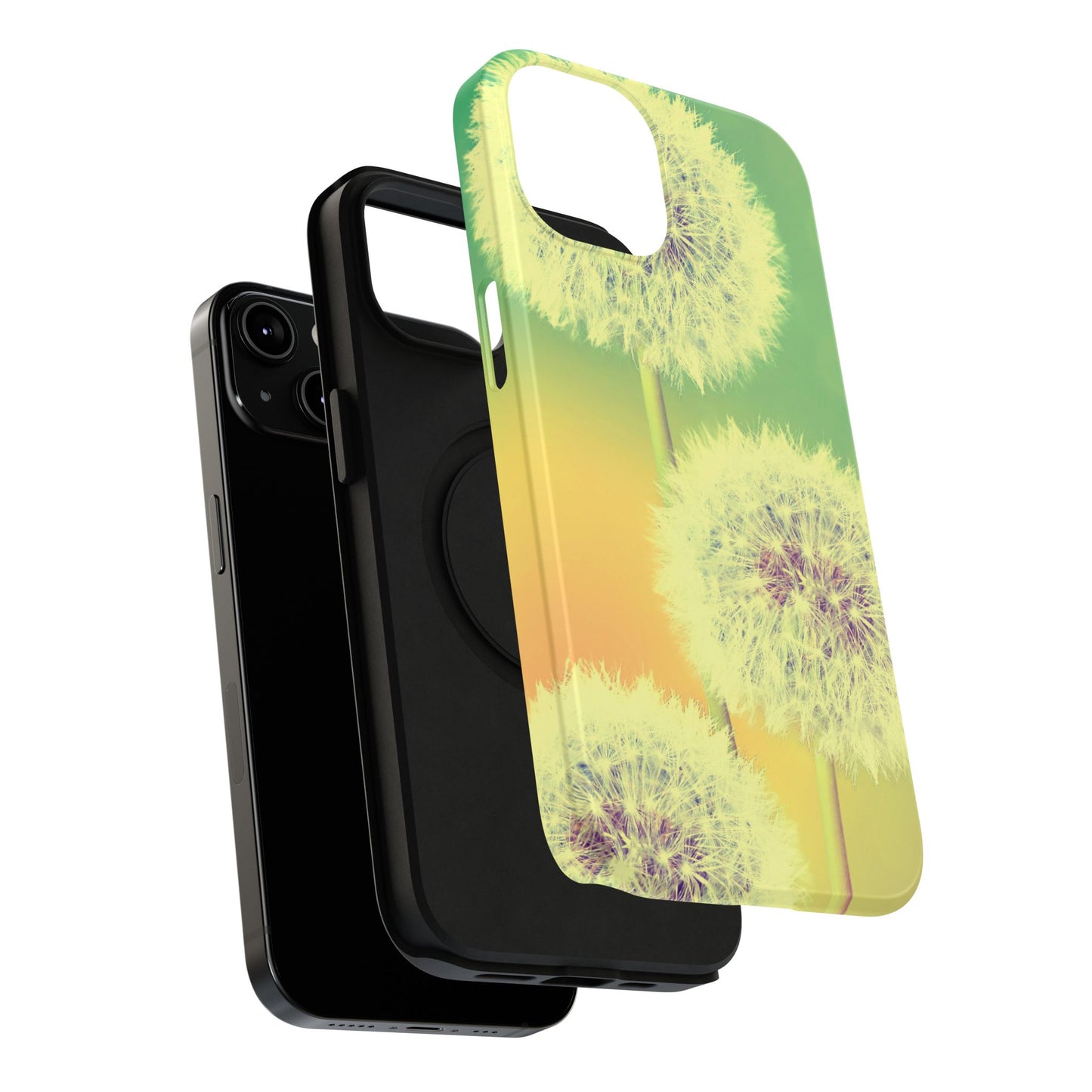 Impact-Resistant Phone Case - Whimsical Dandelion