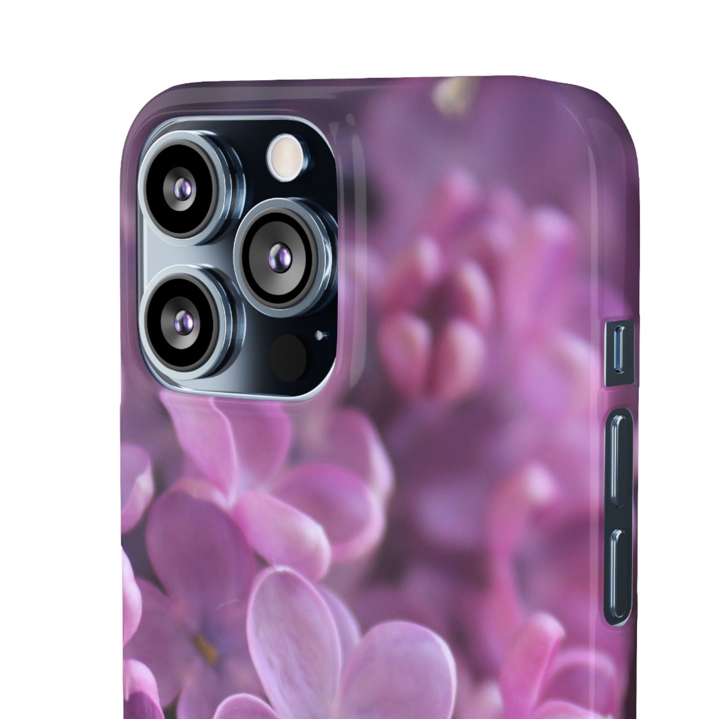 Snap Cases – Vibrant Purple Blossom Design for a Personalized Touch