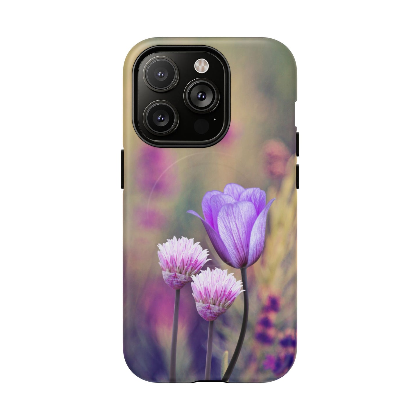 Tough Magnetic Phone Case - Elegant Flower Design for Protection