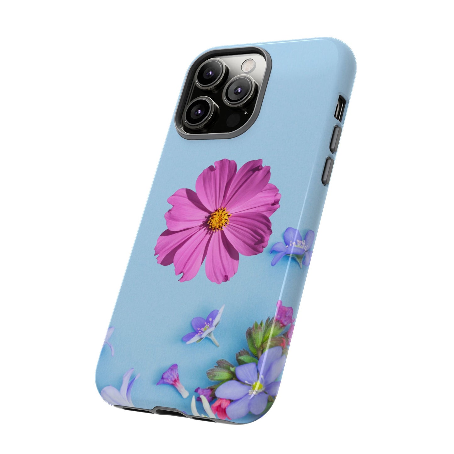 Tough Phone Case - Durable Protection with Vibrant Flower Design