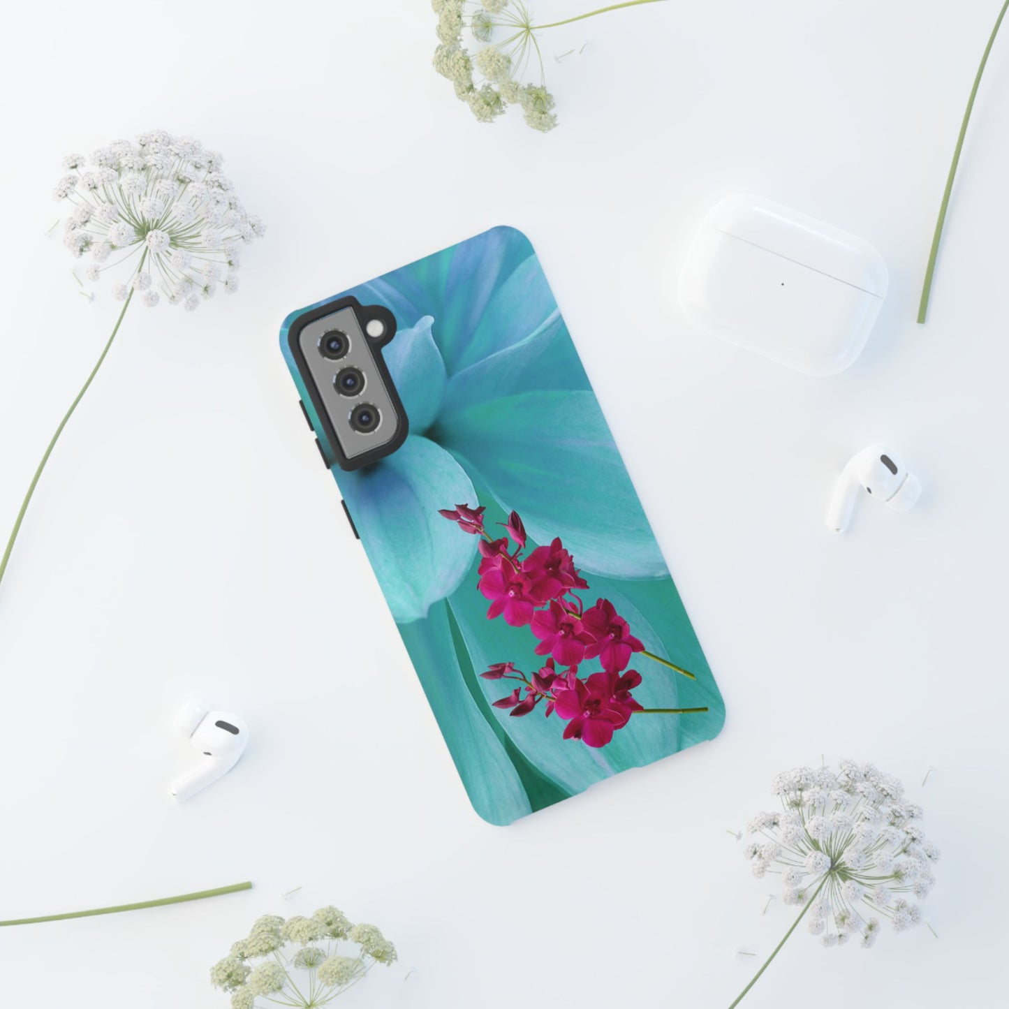 Tough Phone Case - Elegant Orchid Design