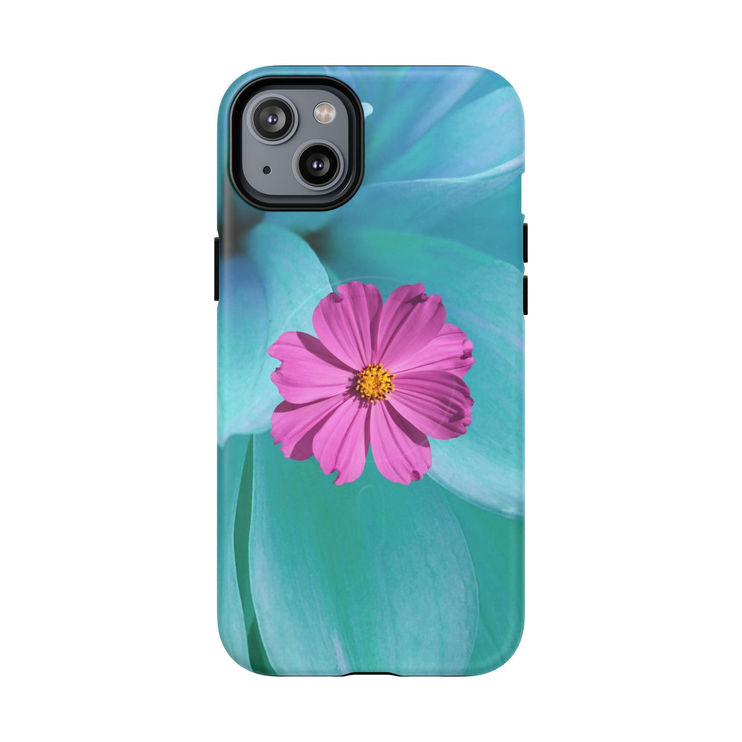 Tough Magnetic Phone Case - Vibrant Pink Flower Design