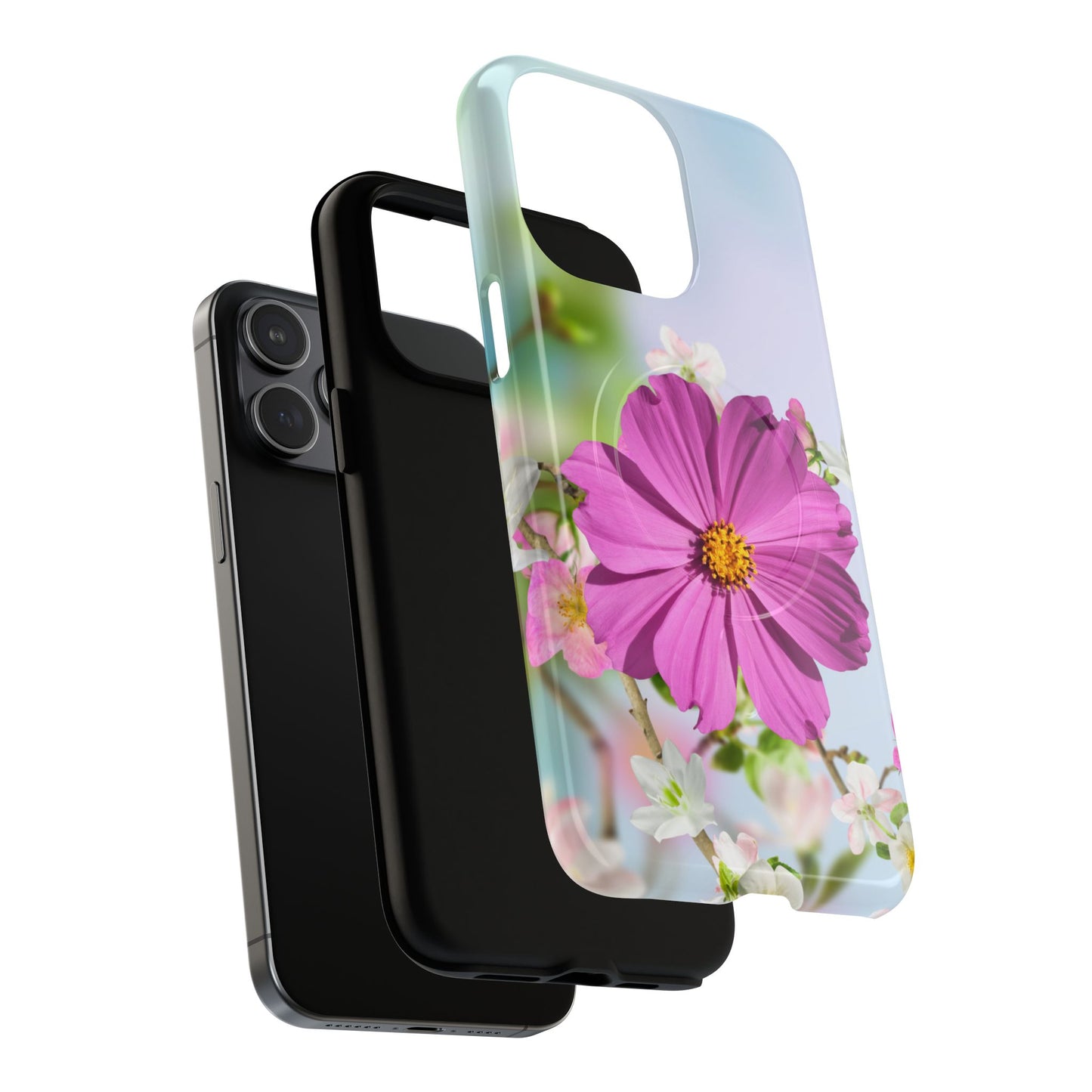 Tough Magnetic Phone Case - Vibrant Flower Design for Nature Lovers