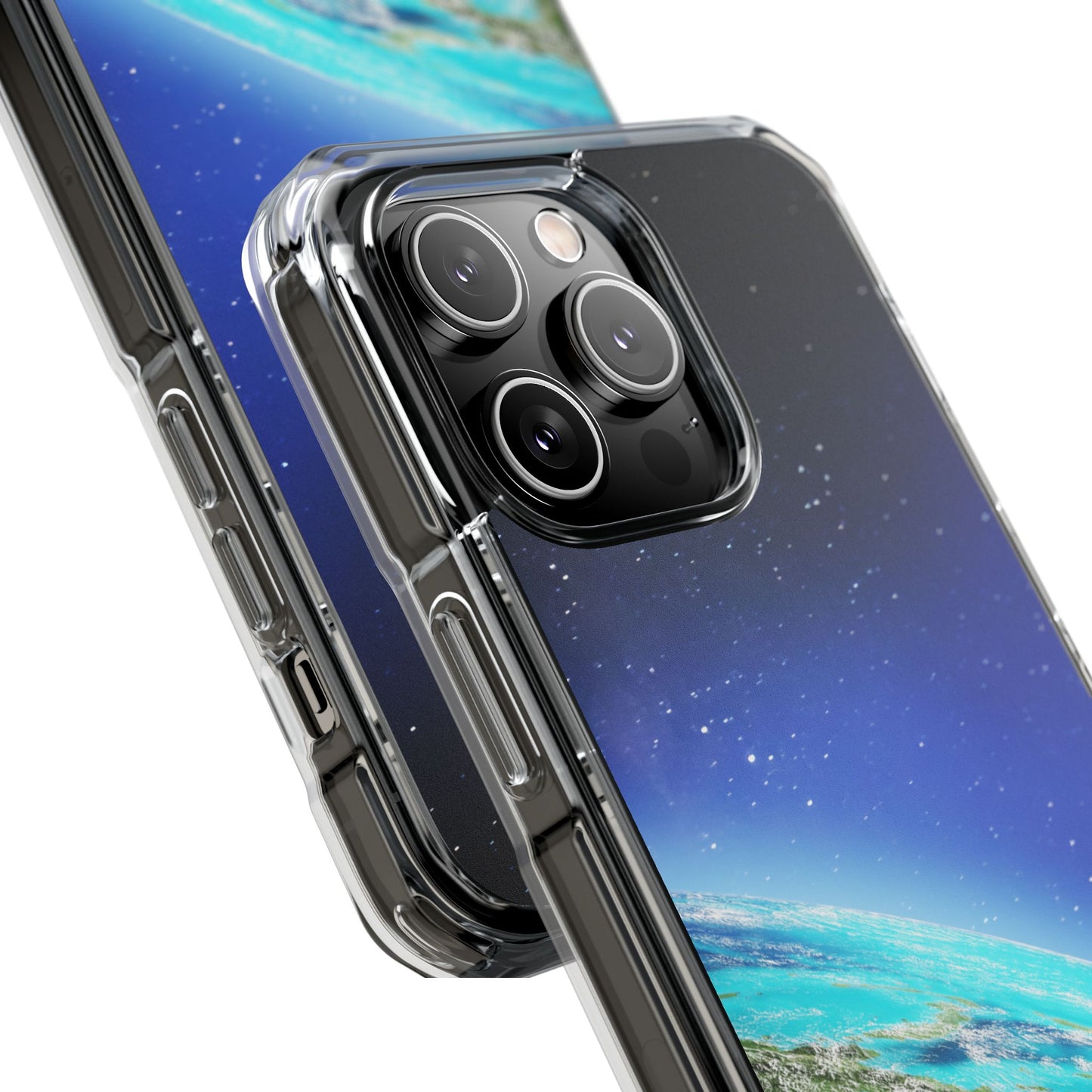 Magnetic Clear Impact Case - Galaxy Earth