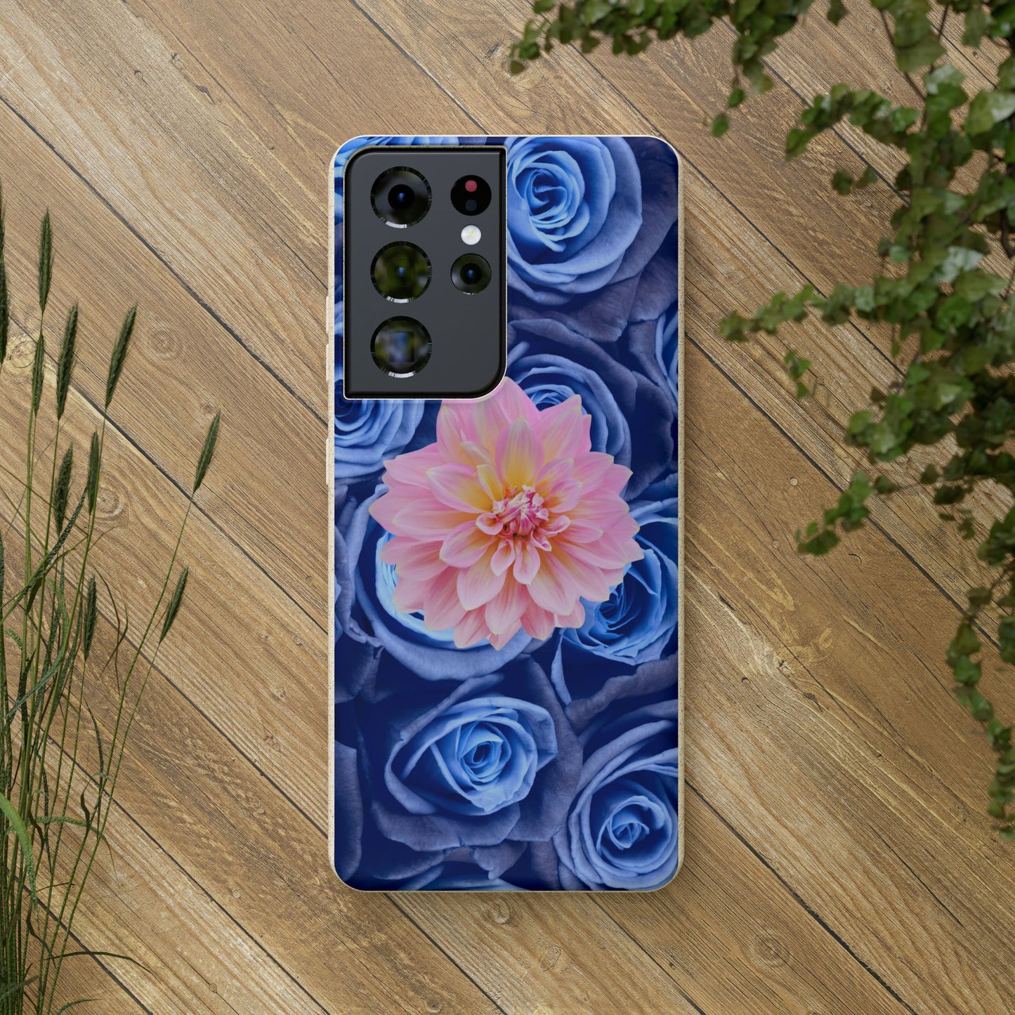 Biodegradable Cases- Blue Roses Design