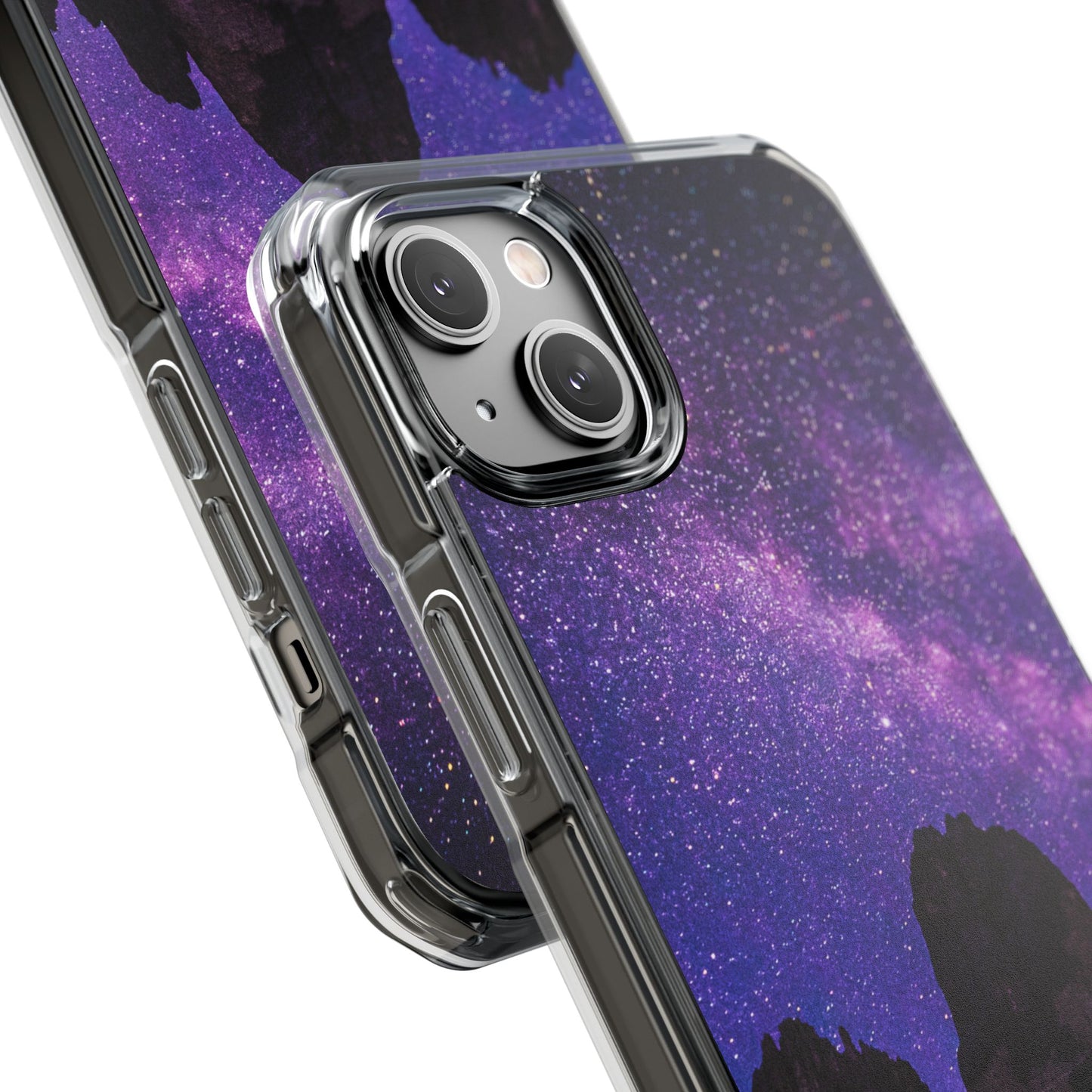 Magnetic Clear Impact Case- Stunning Starry Design