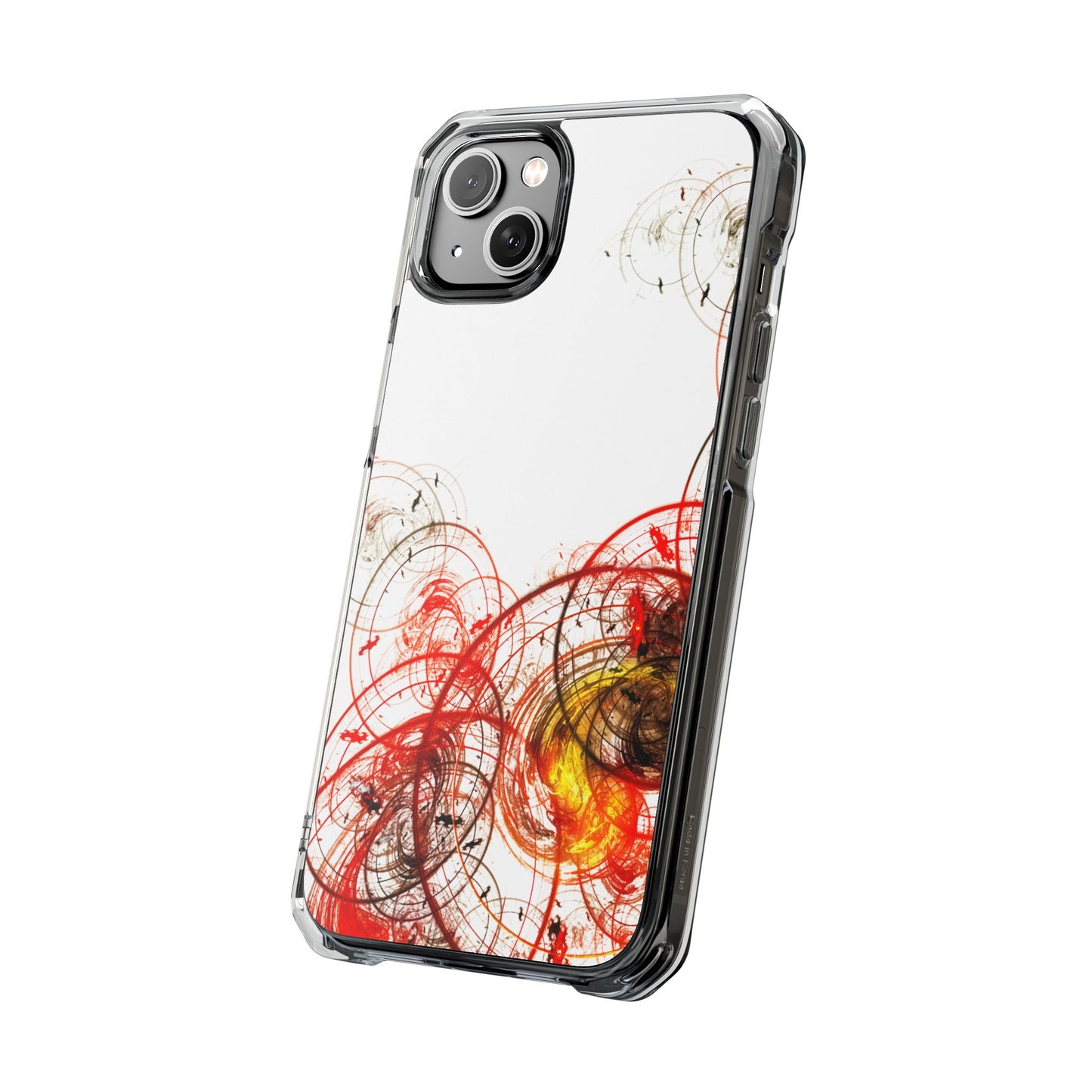 Magnetic Clear Impact Case - Abstract Design for iPhone
