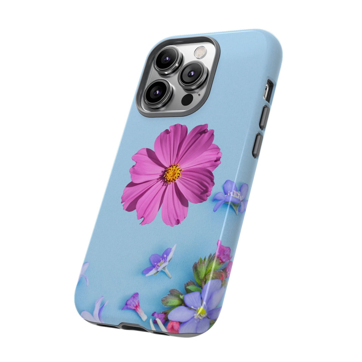 Tough Phone Case - Durable Protection with Vibrant Flower Design