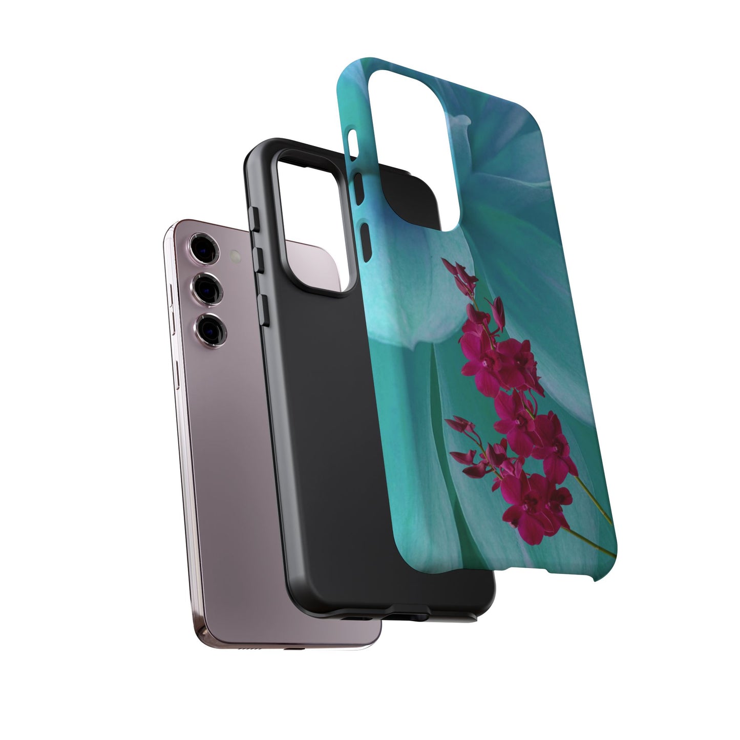 Tough Phone Case - Elegant Orchid Design