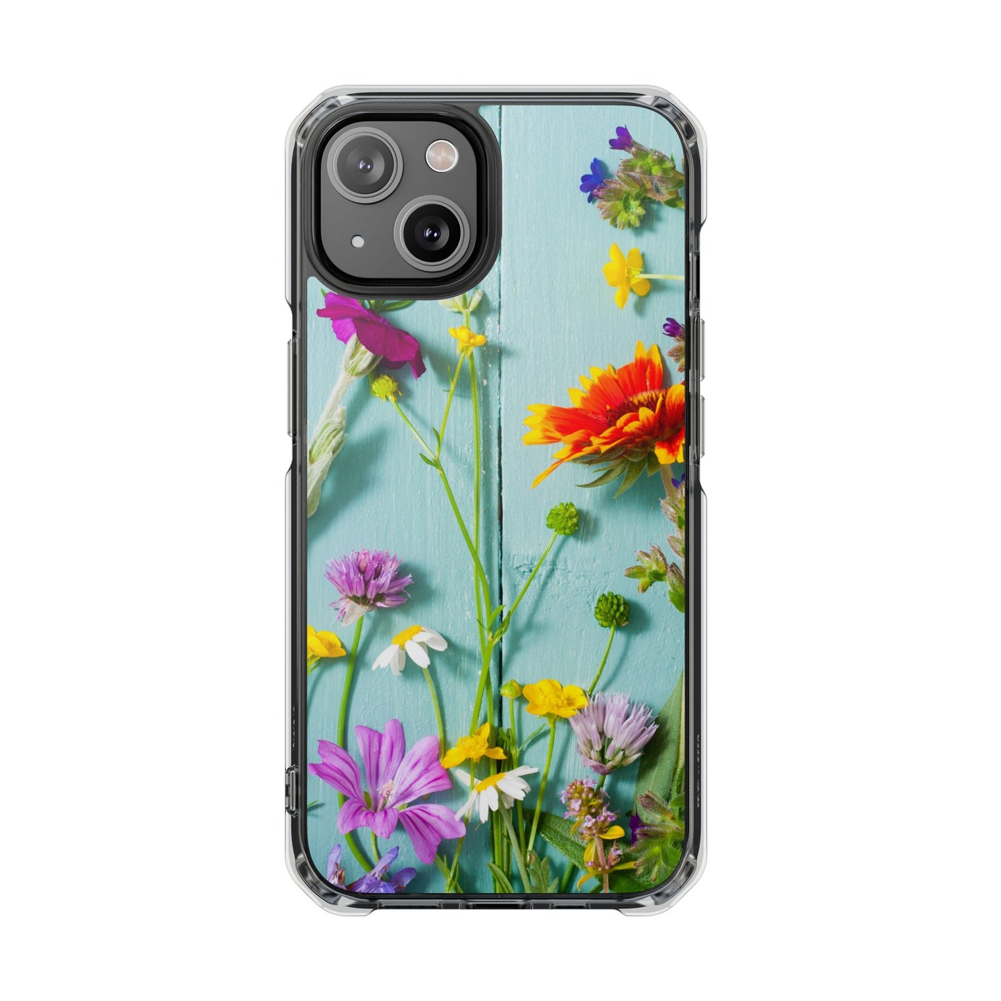 Magnetic Clear Impact Cases- Blossom Field