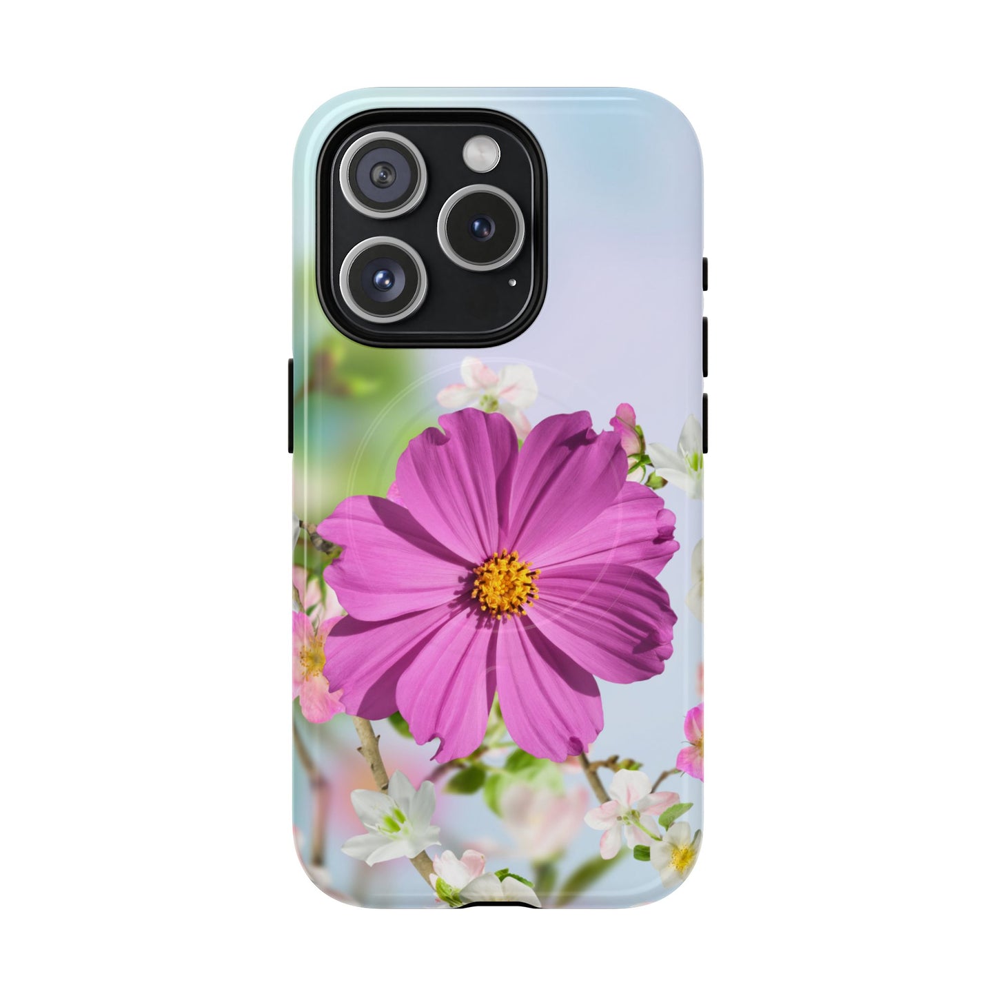 Tough Magnetic Phone Case - Vibrant Flower Design for Nature Lovers