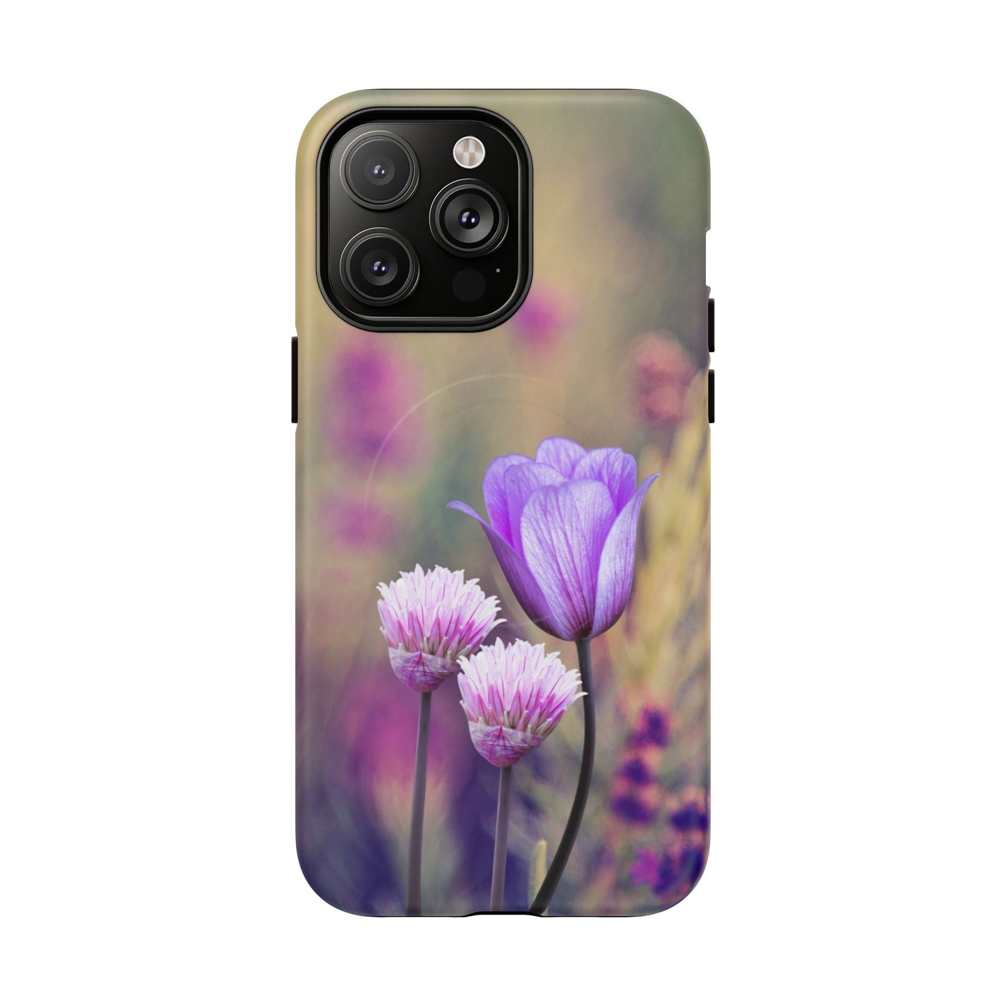 Tough Magnetic Phone Case - Elegant Flower Design for Protection