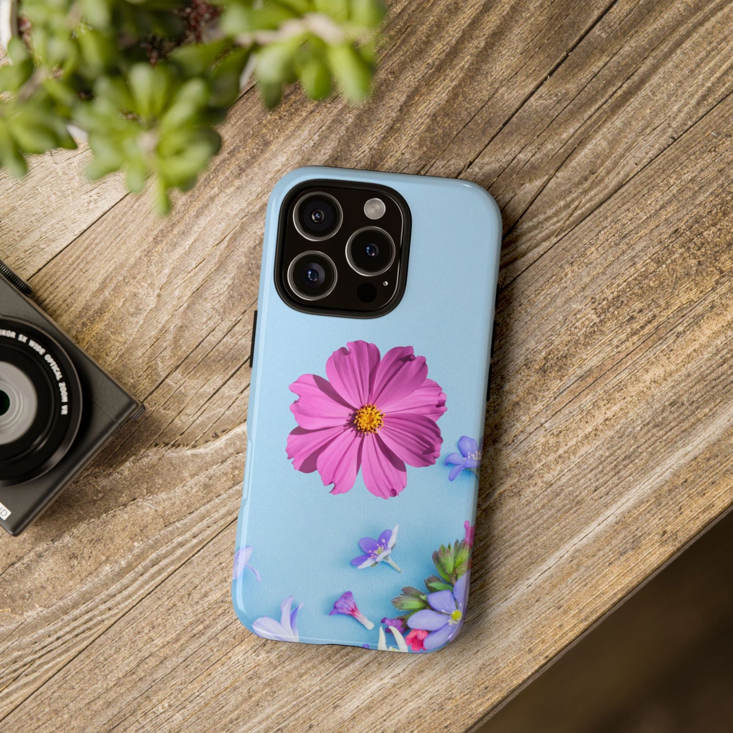 Tough Phone Case - Durable Protection with Vibrant Flower Design