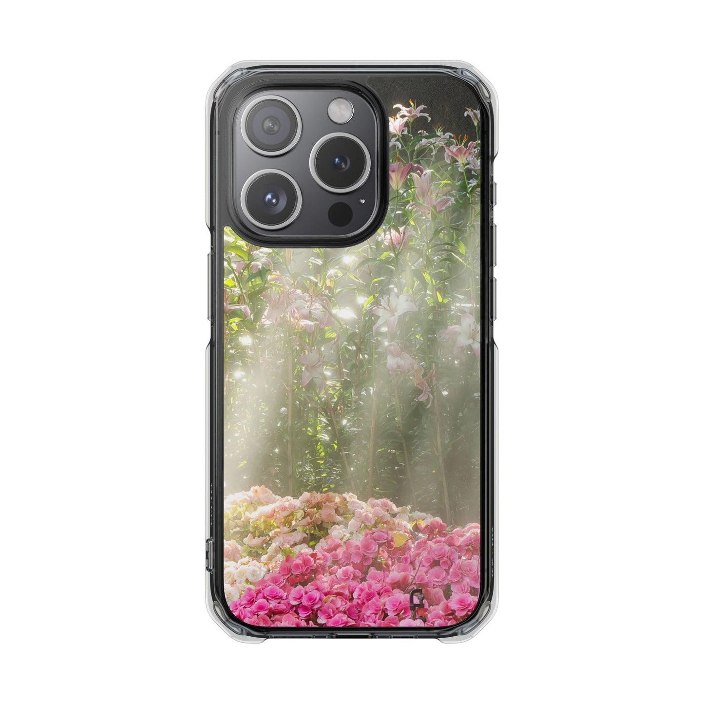 Magnetic Clear Impact Case - Flower Garden Ideal for Nature Lovers