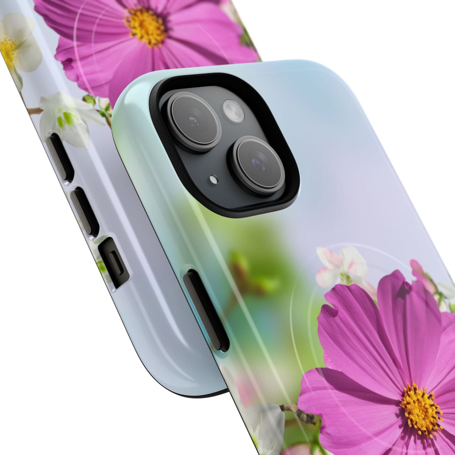 Tough Magnetic Phone Case - Vibrant Flower Design for Nature Lovers