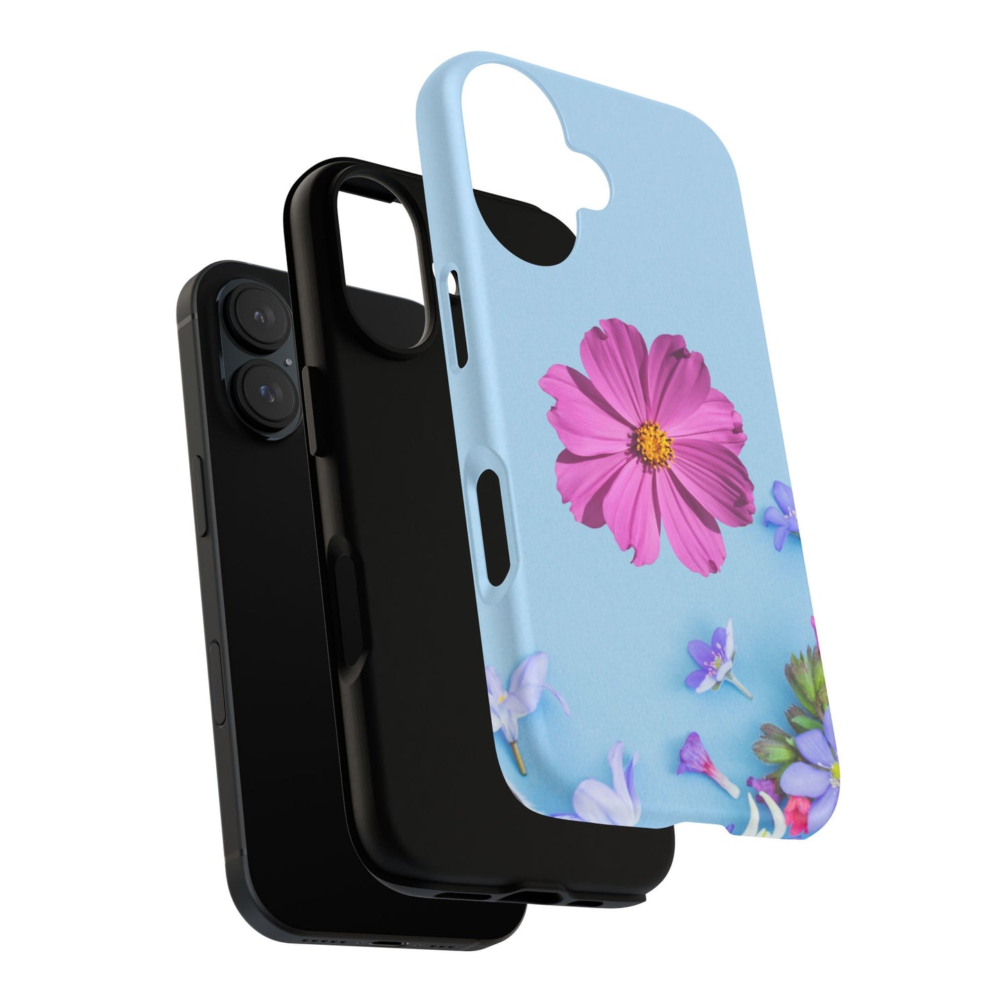 Tough Phone Case - Durable Protection with Vibrant Flower Design