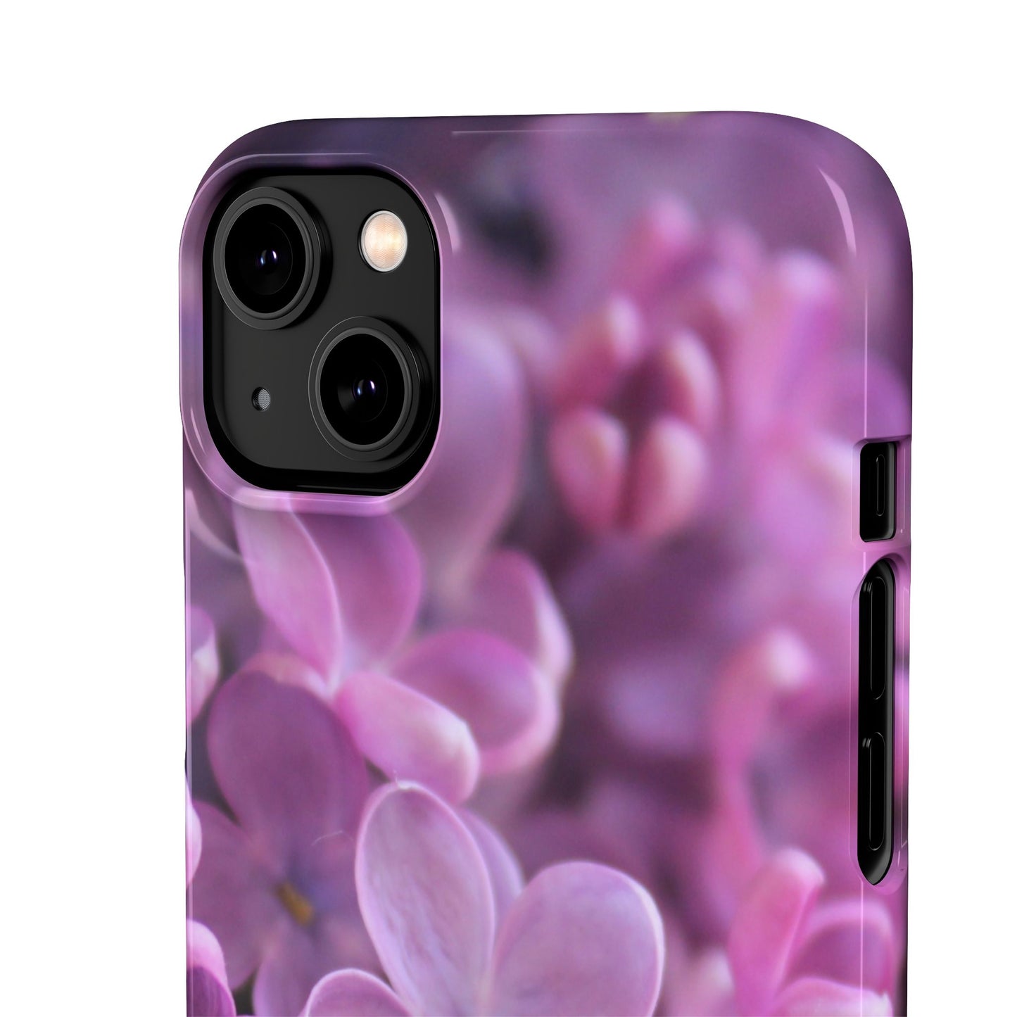 Snap Cases – Vibrant Purple Blossom Design for a Personalized Touch