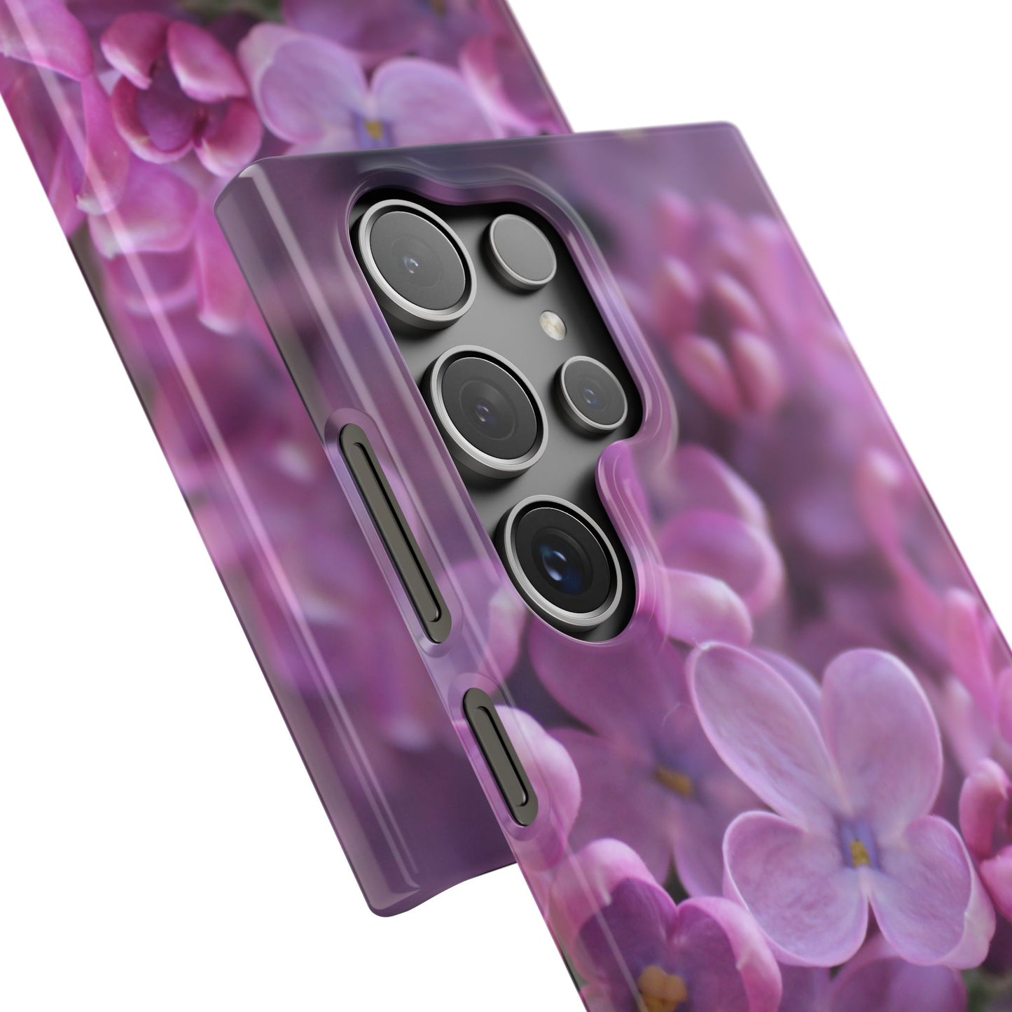 Snap Cases – Vibrant Purple Blossom Design for a Personalized Touch