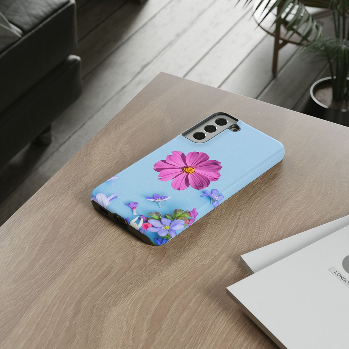 Tough Phone Case - Durable Protection with Vibrant Flower Design