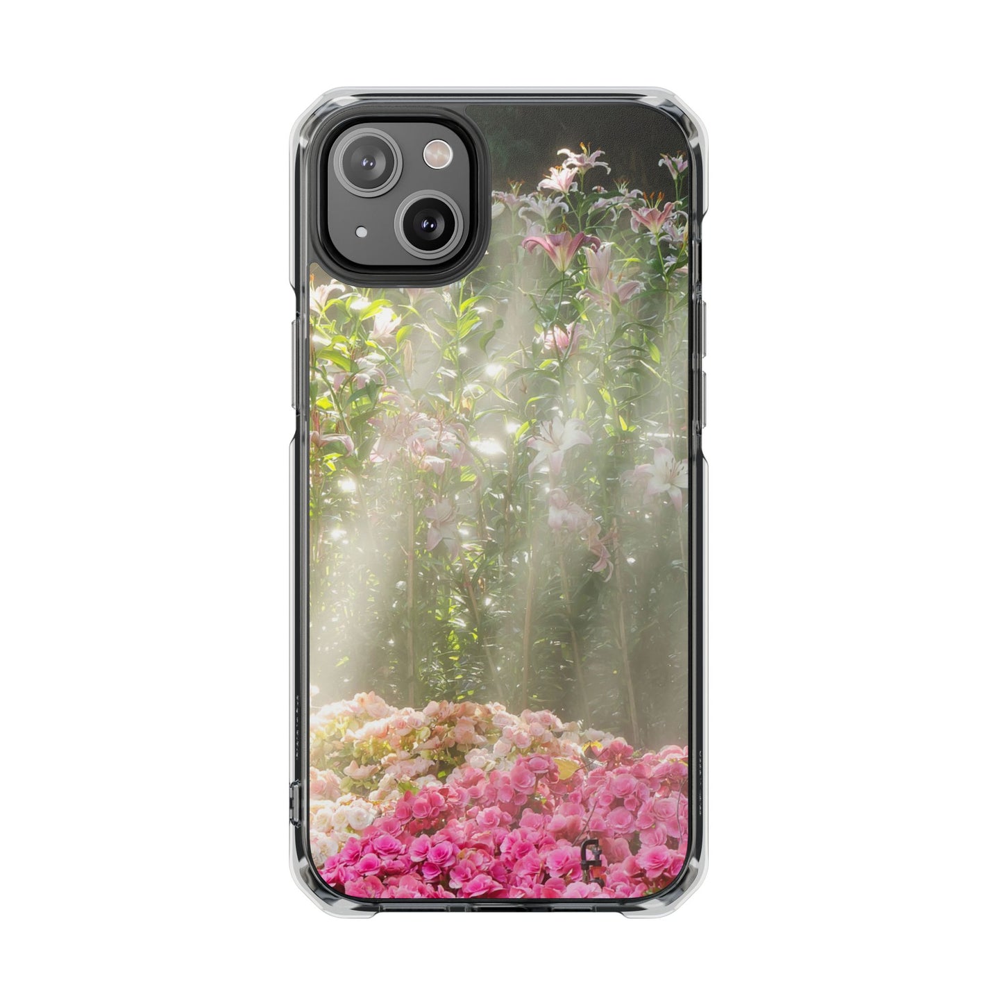 Magnetic Clear Impact Case - Flower Garden Ideal for Nature Lovers