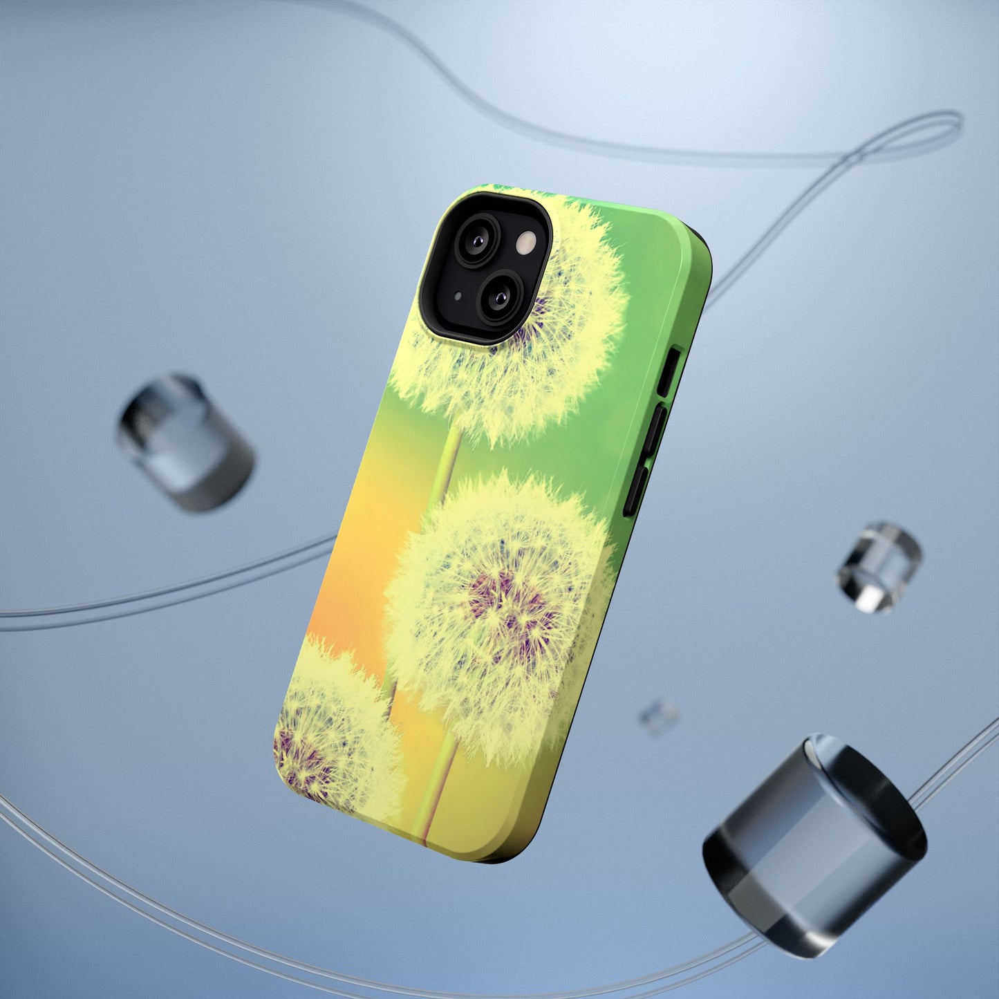 Impact-Resistant Phone Case - Whimsical Dandelion