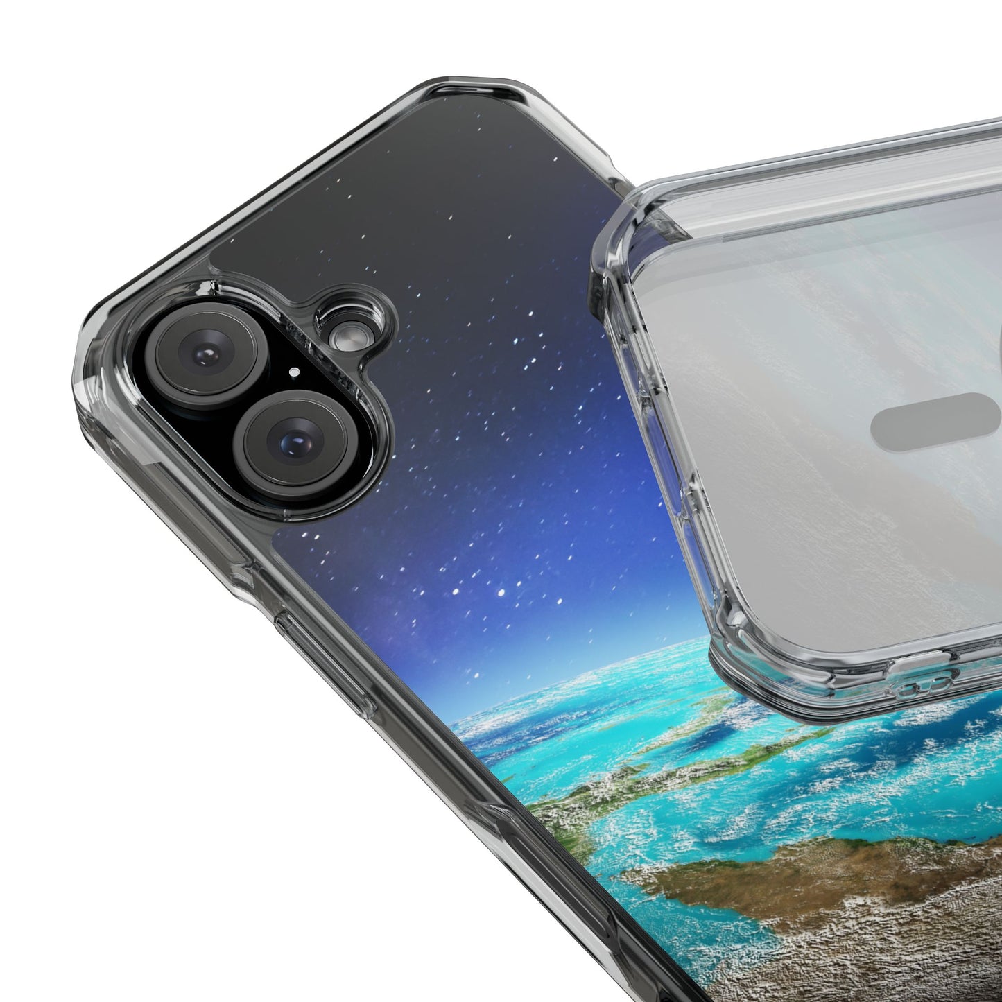 Magnetic Clear Impact Case - Galaxy Earth