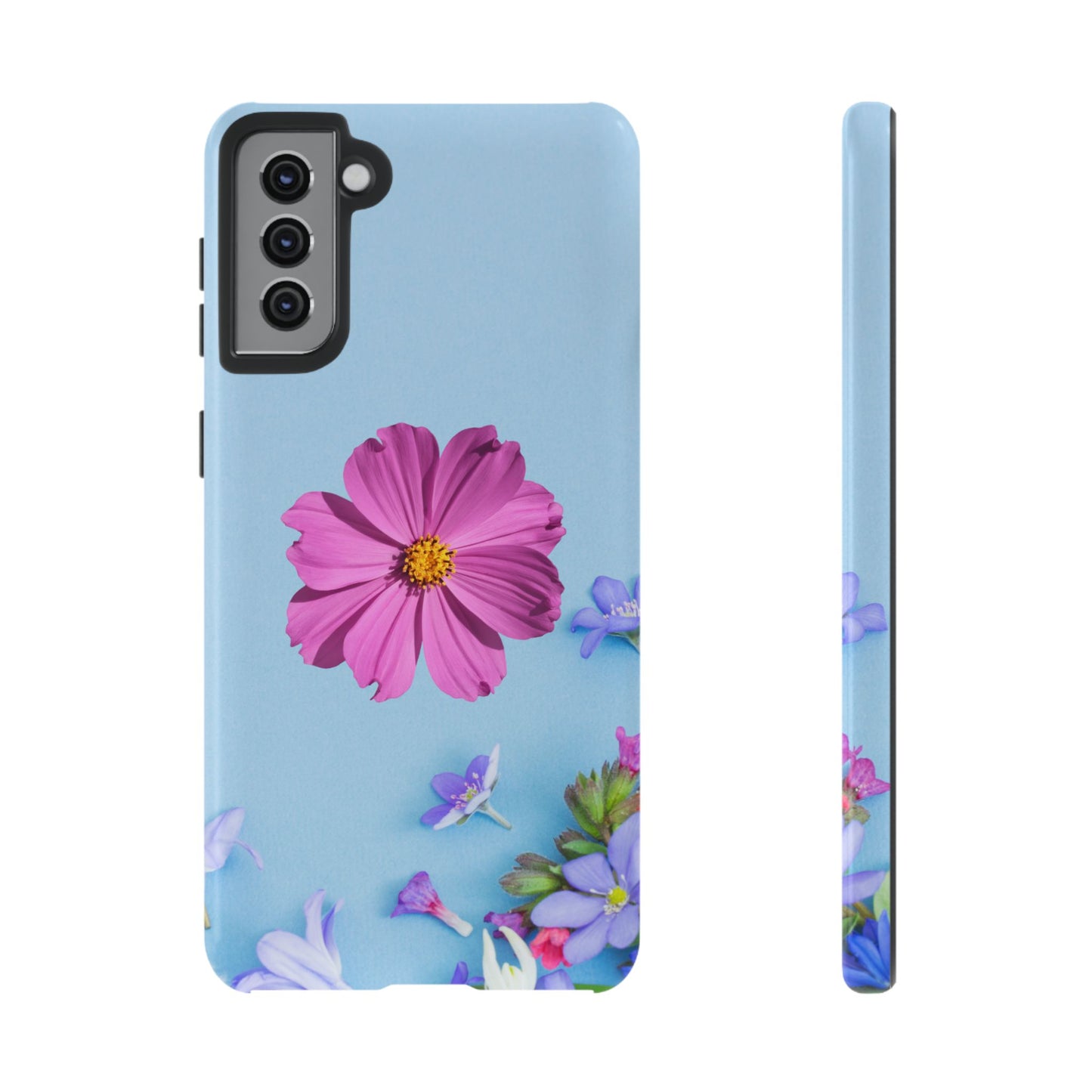 Tough Phone Case - Durable Protection with Vibrant Flower Design