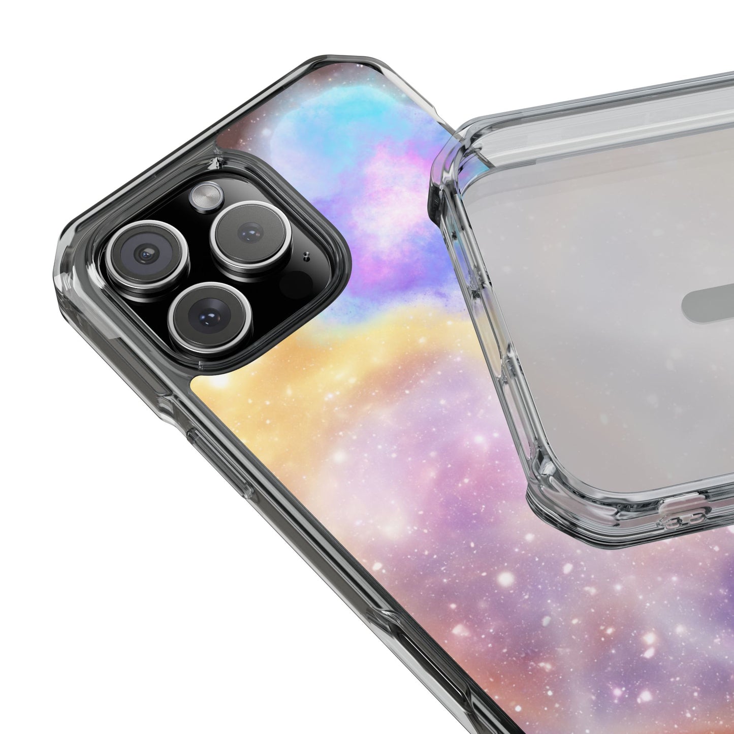 Magnetic Clear Phone Case - Cosmic Colors