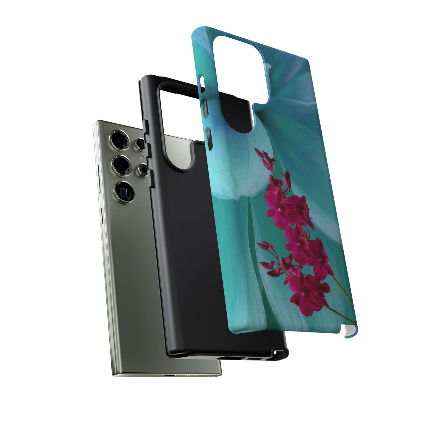 Tough Phone Case - Elegant Orchid Design