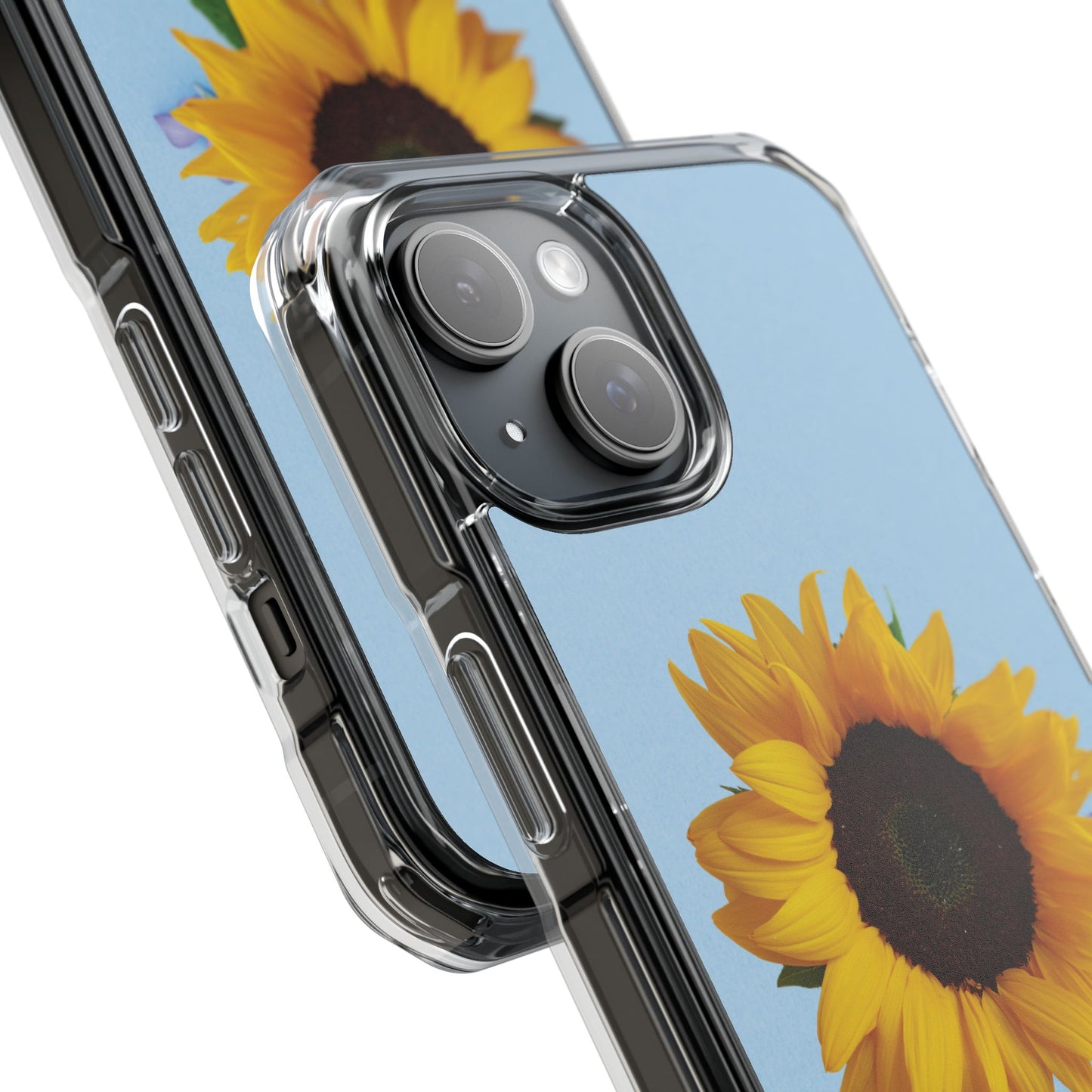 Magnet Clear Impact Case - Floristic Sunflower Design