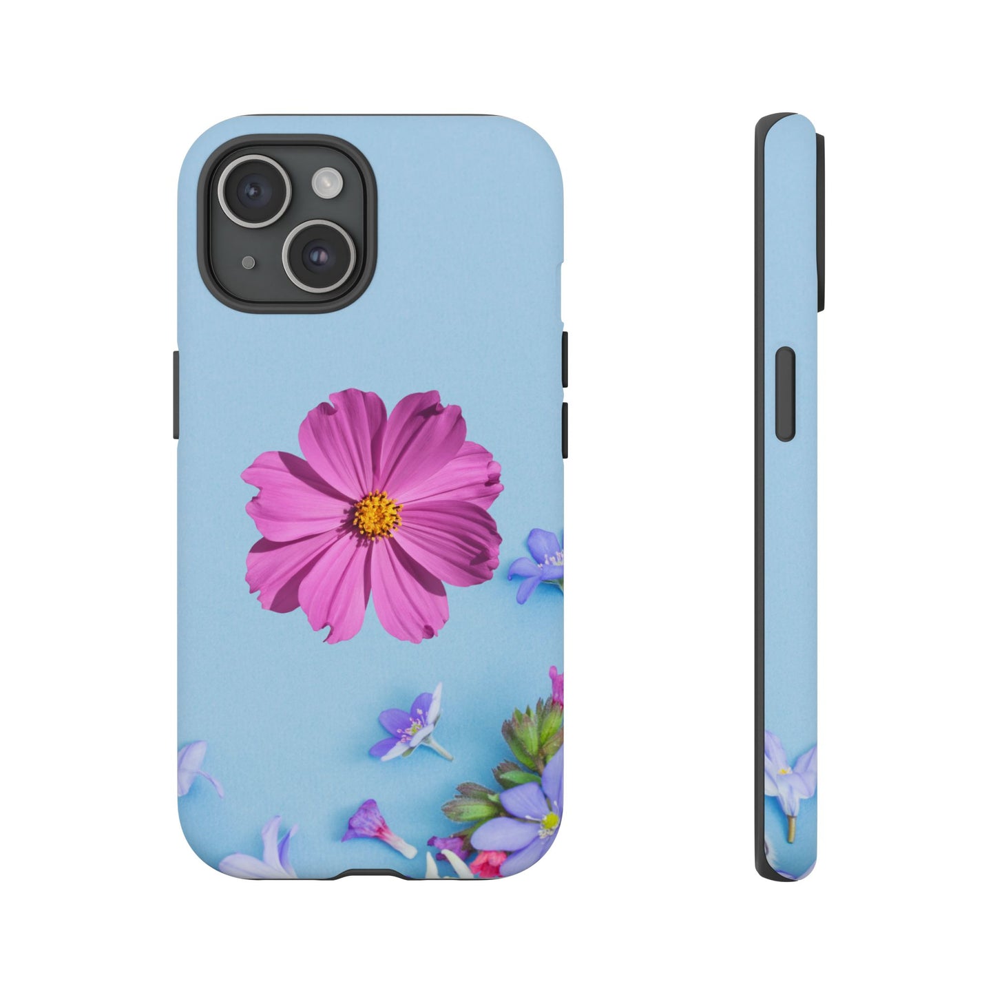 Tough Phone Case - Durable Protection with Vibrant Flower Design