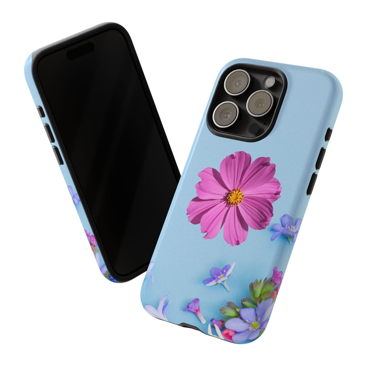 Tough Phone Case - Durable Protection with Vibrant Flower Design