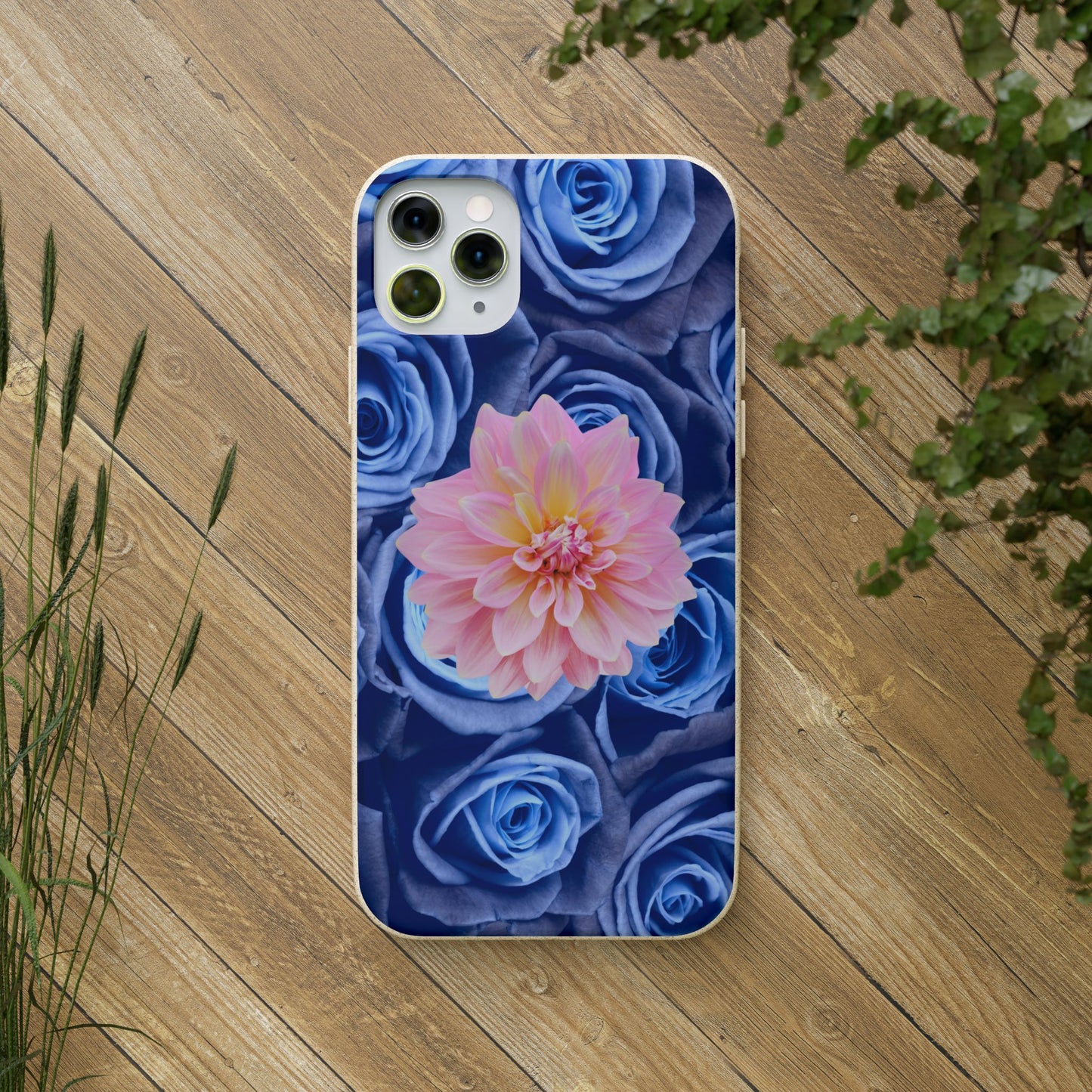 Biodegradable Cases- Blue Roses Design