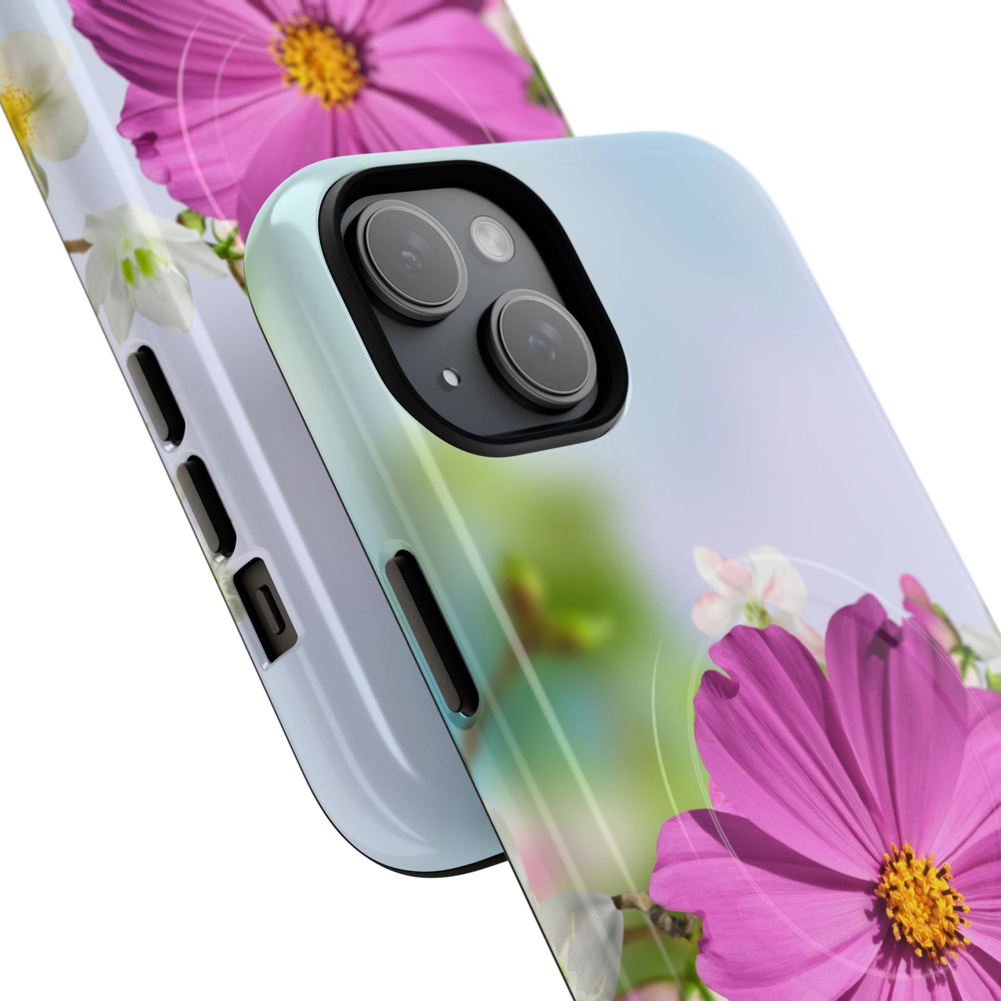 Tough Magnetic Phone Case - Vibrant Flower Design for Nature Lovers