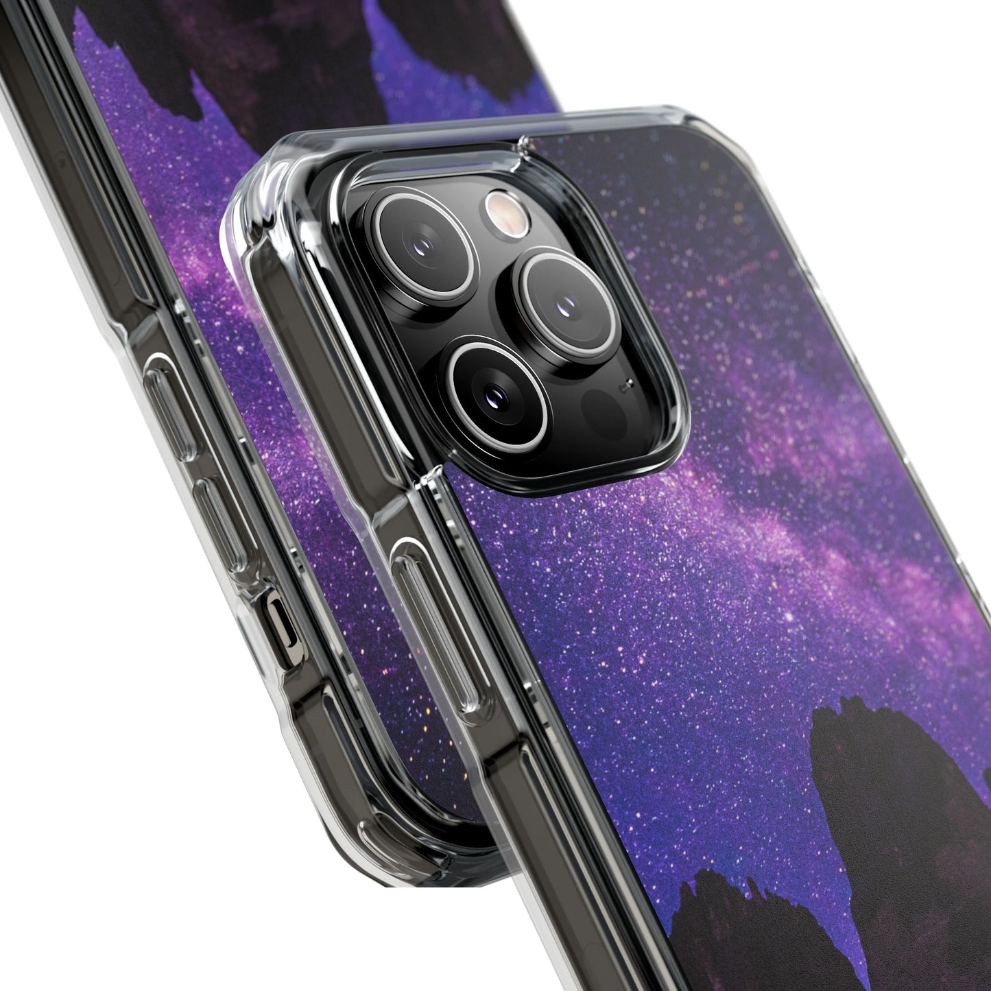 Magnetic Clear Impact Case- Stunning Starry Design