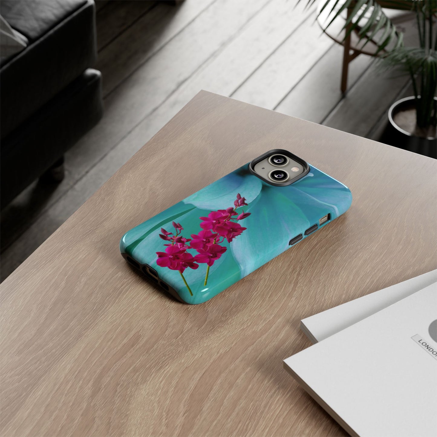 Tough Phone Case - Elegant Orchid Design