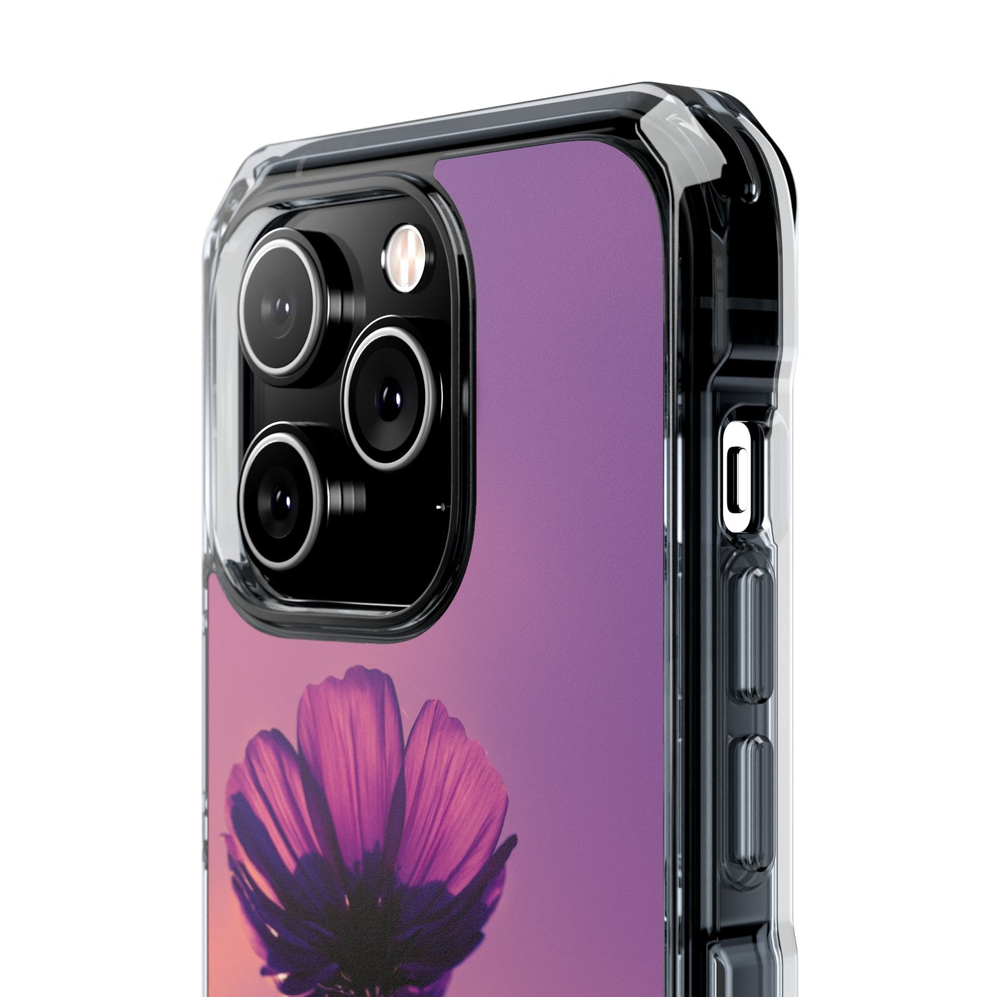 Magnet Clear Impact Case - Flower on a Summer Sky Design