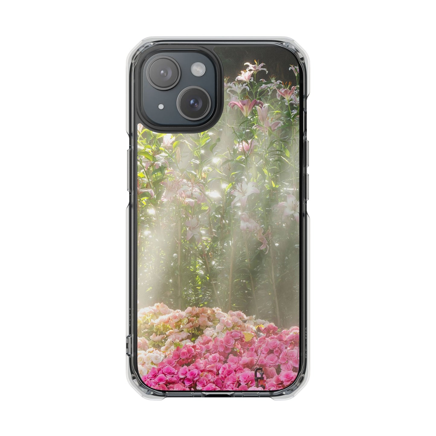 Magnetic Clear Impact Case - Flower Garden Ideal for Nature Lovers