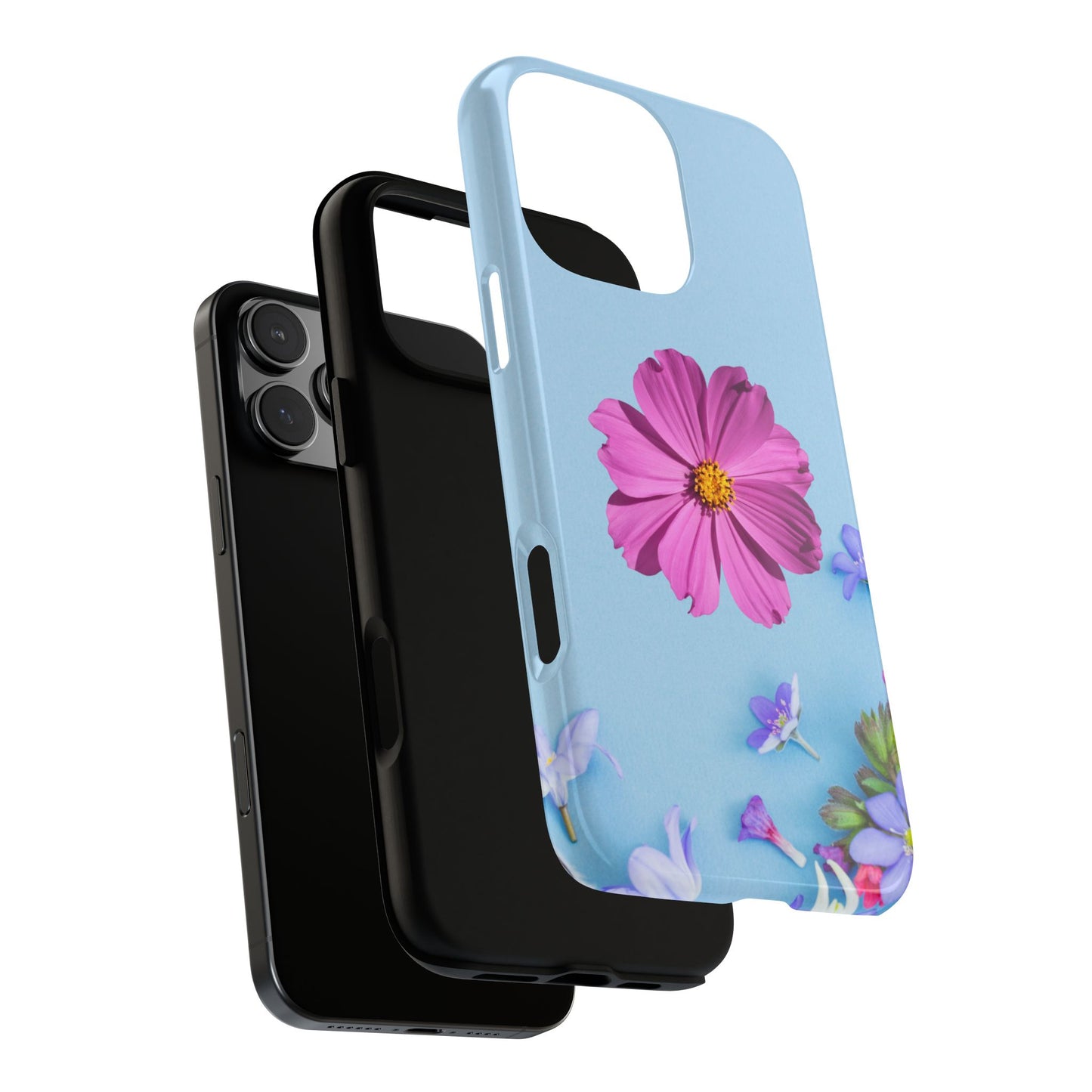 Tough Phone Case - Durable Protection with Vibrant Flower Design